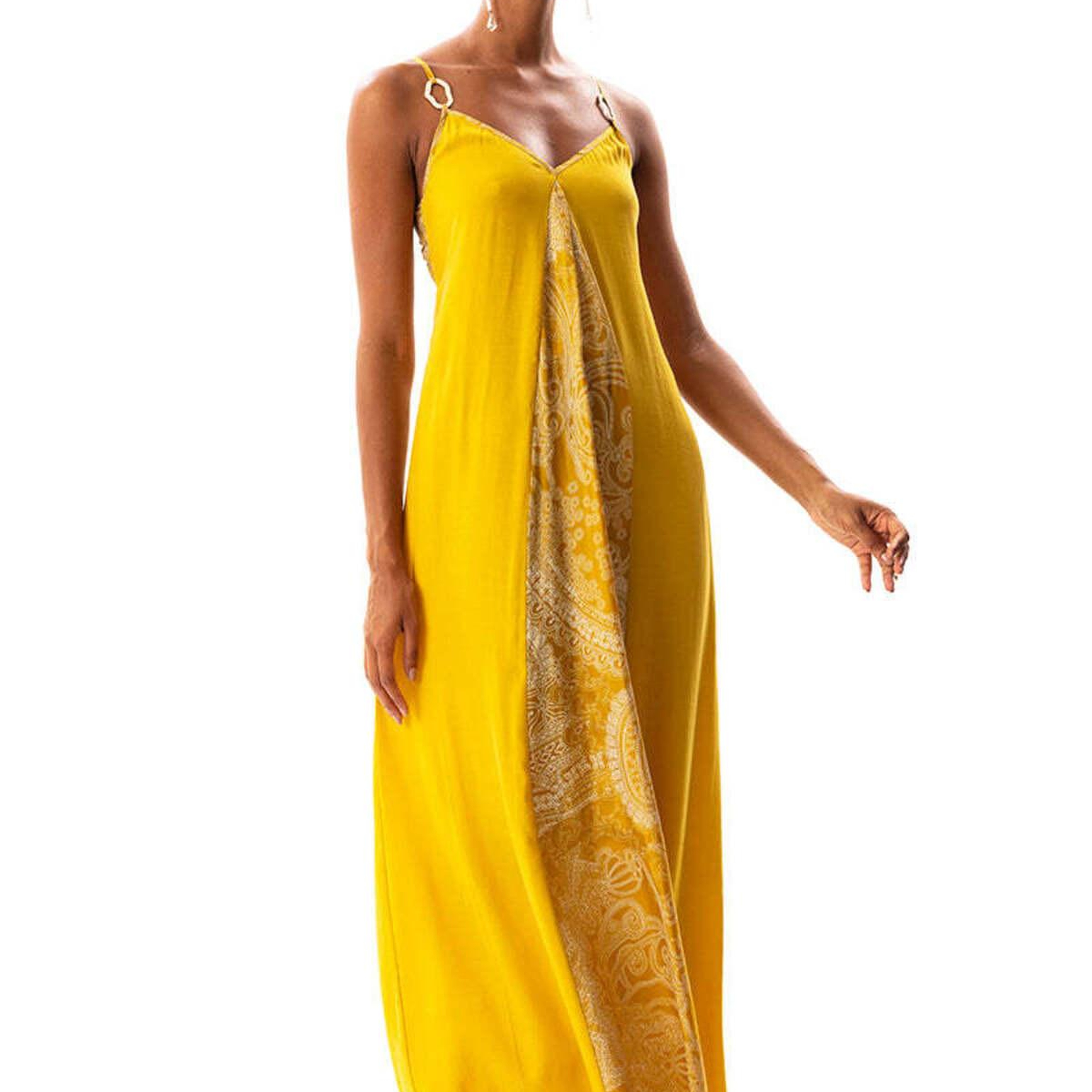 JOHONA V-YAKA MAXI ELBİSE