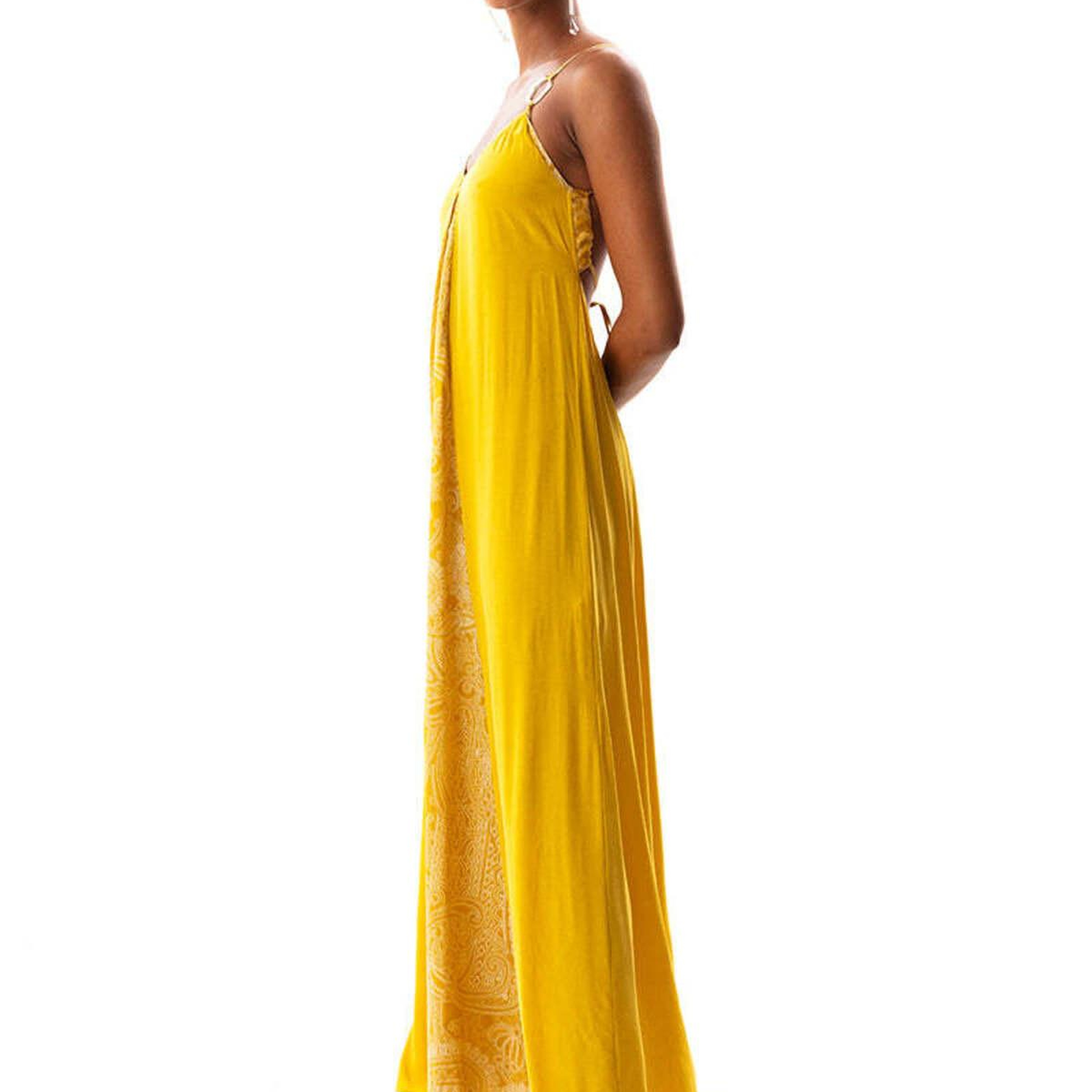 JOHONA V-YAKA MAXI ELBİSE