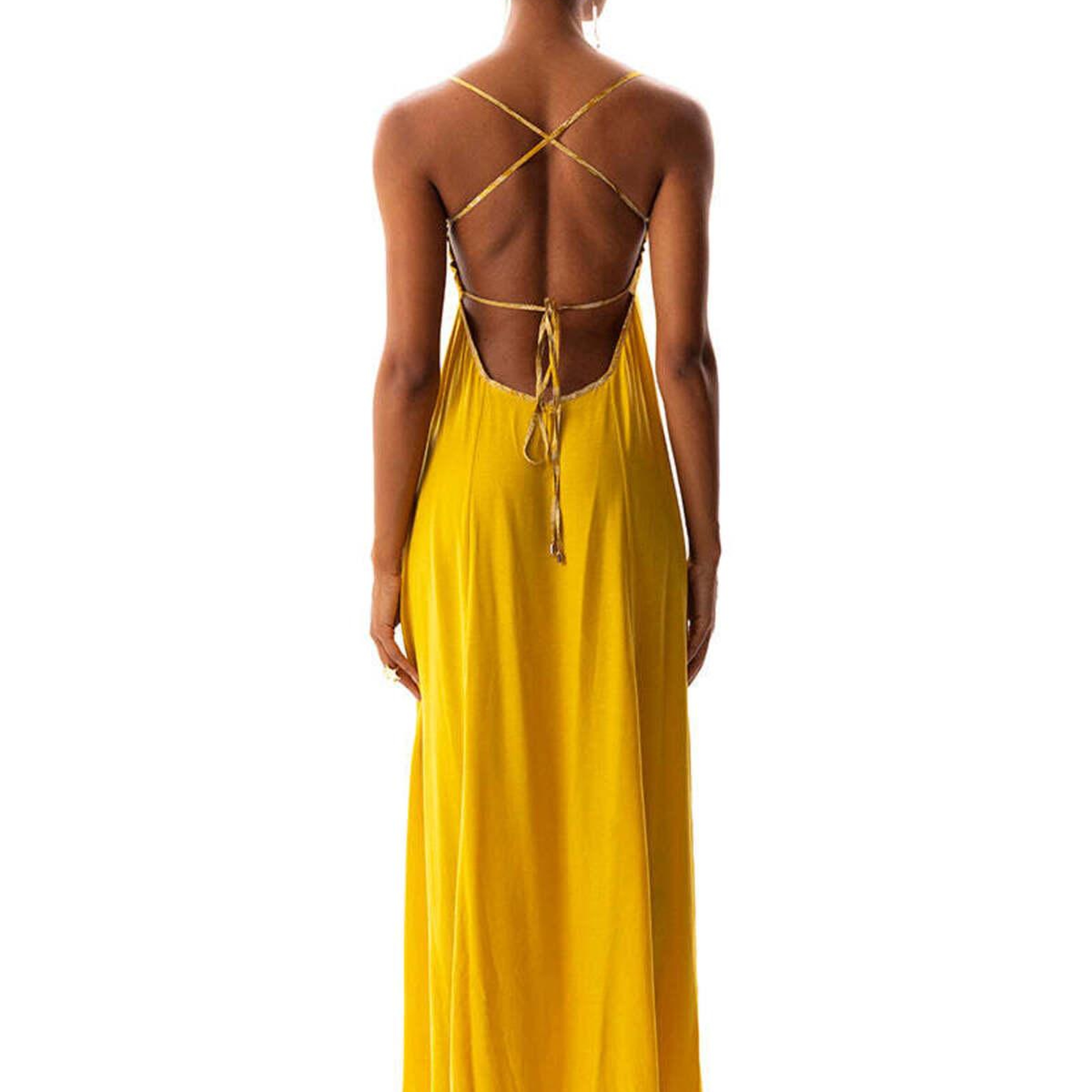JOHONA V-YAKA MAXI ELBİSE