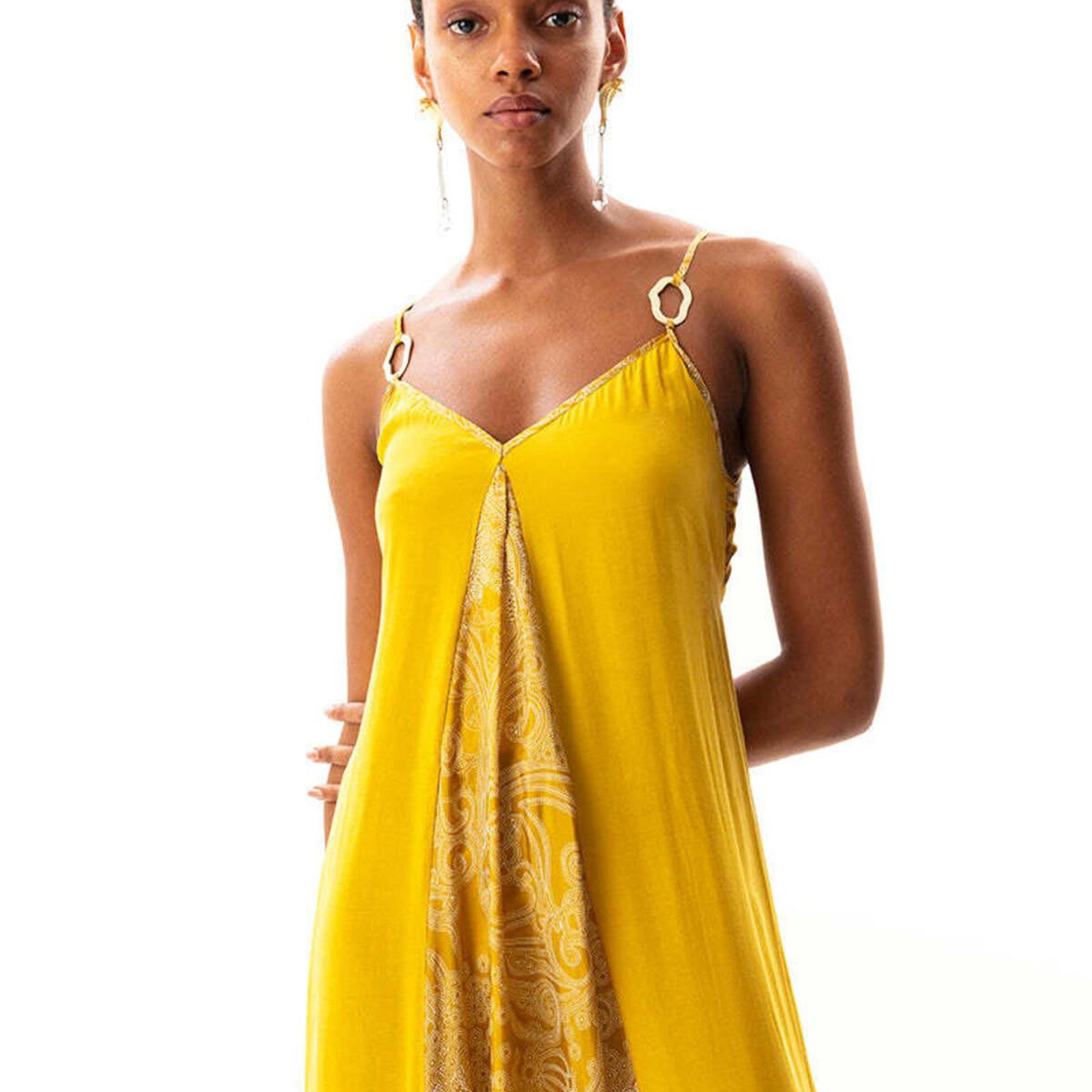 JOHONA V-YAKA MAXI ELBİSE