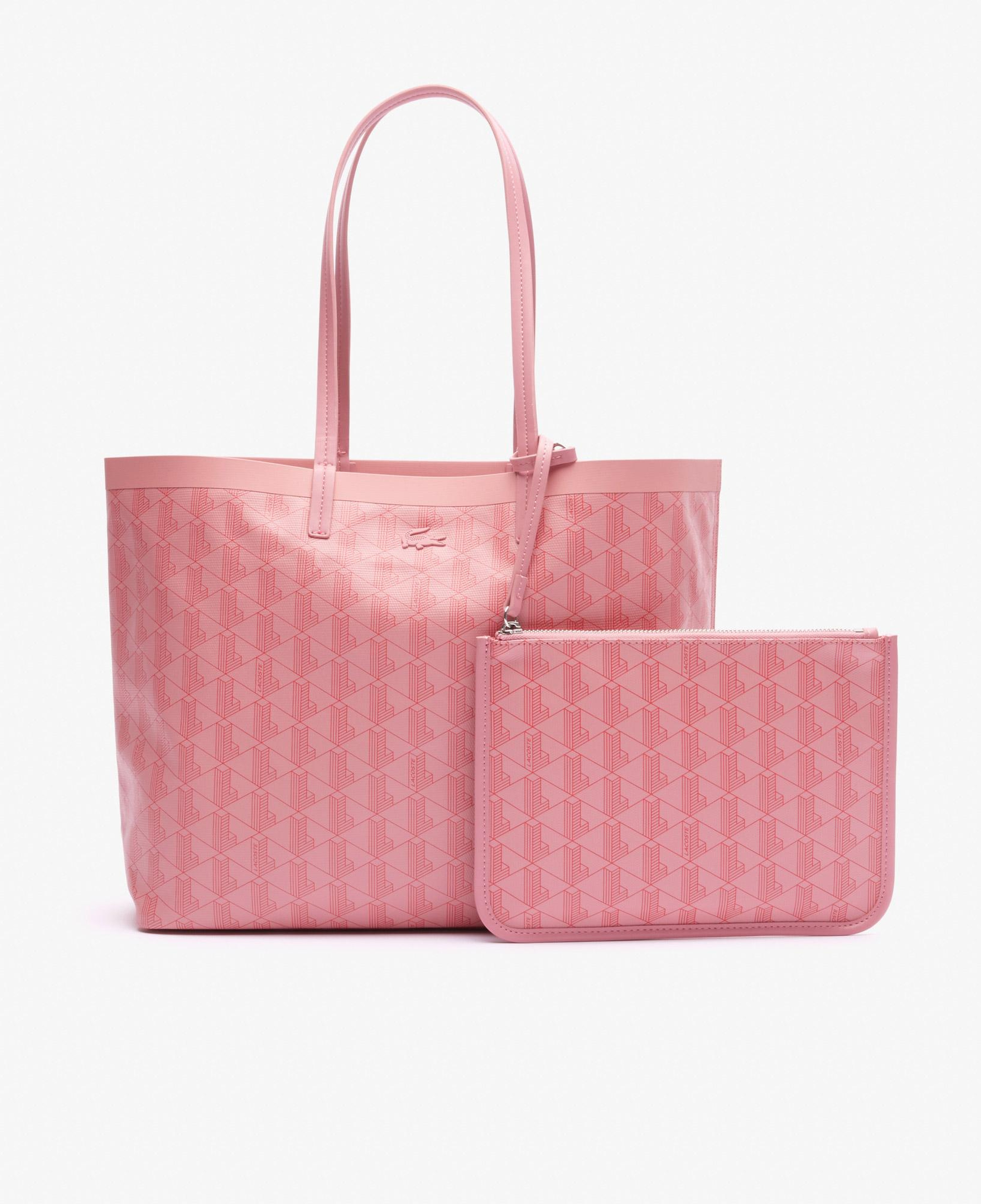 Zely Canvas Kadın Monogram Pembe Omuz Çantası