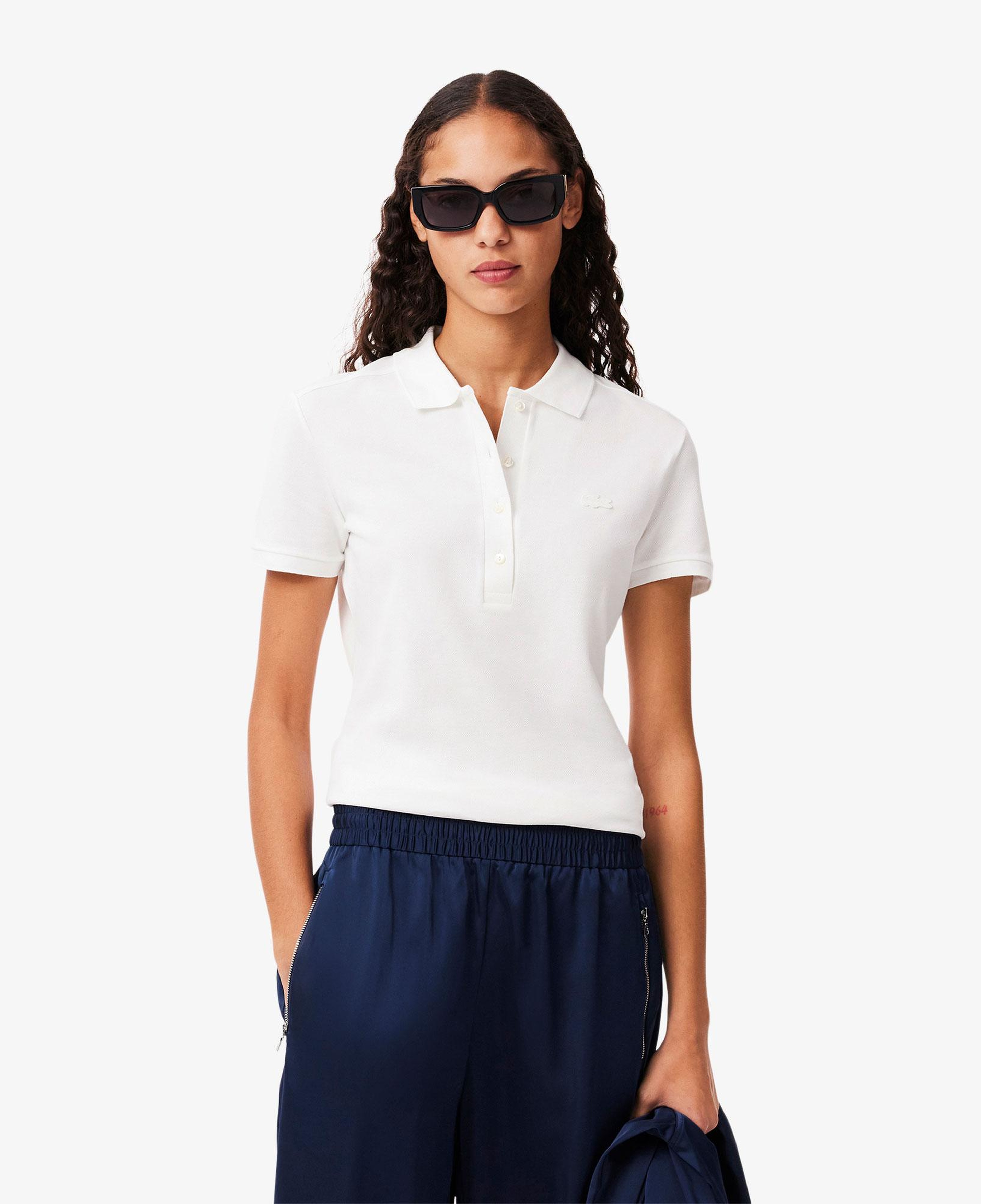 Lacoste L.12.D Kadın Slim Fit Beyaz Polo