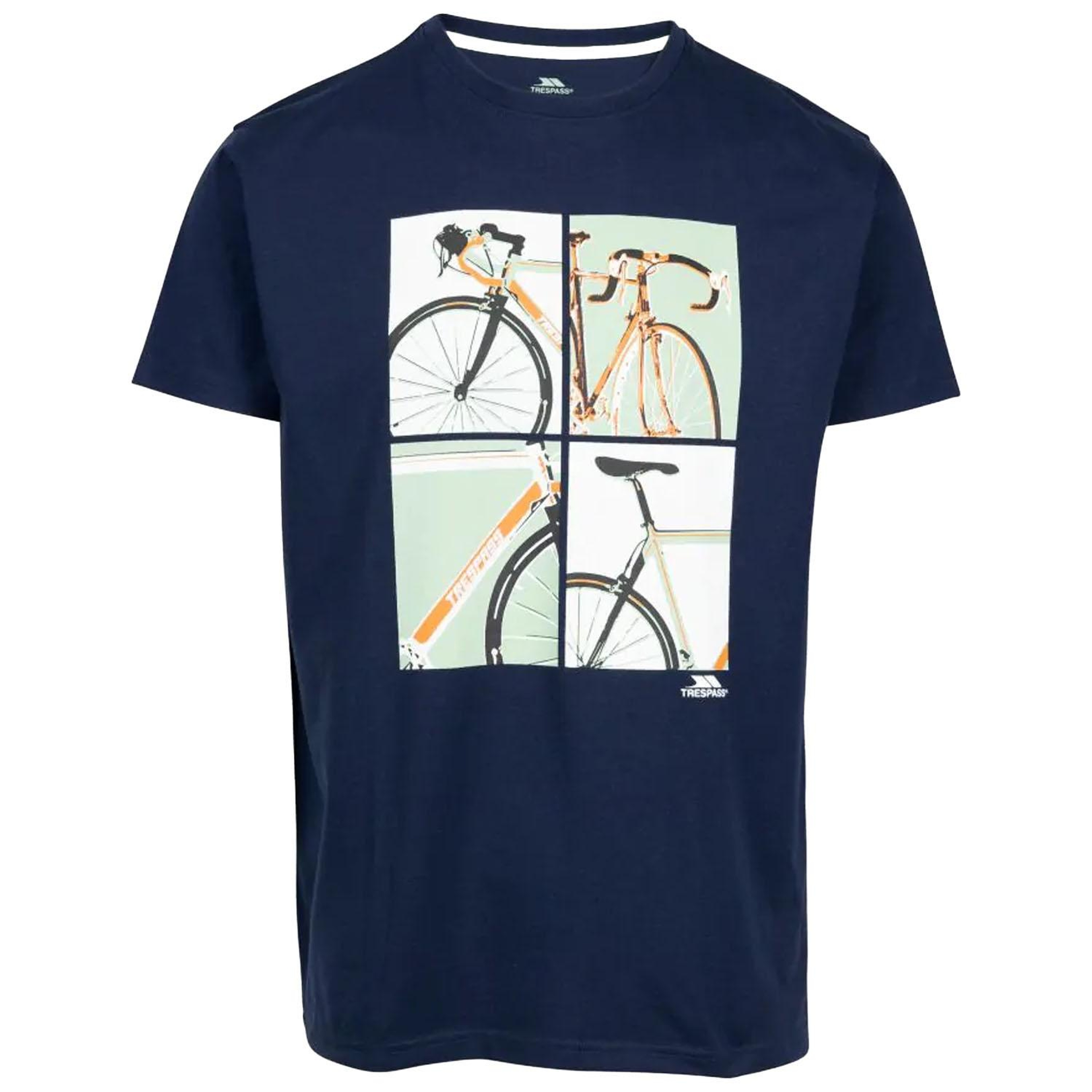 Trespass Chowder- Casual Printed Erkek Mavi Tişört