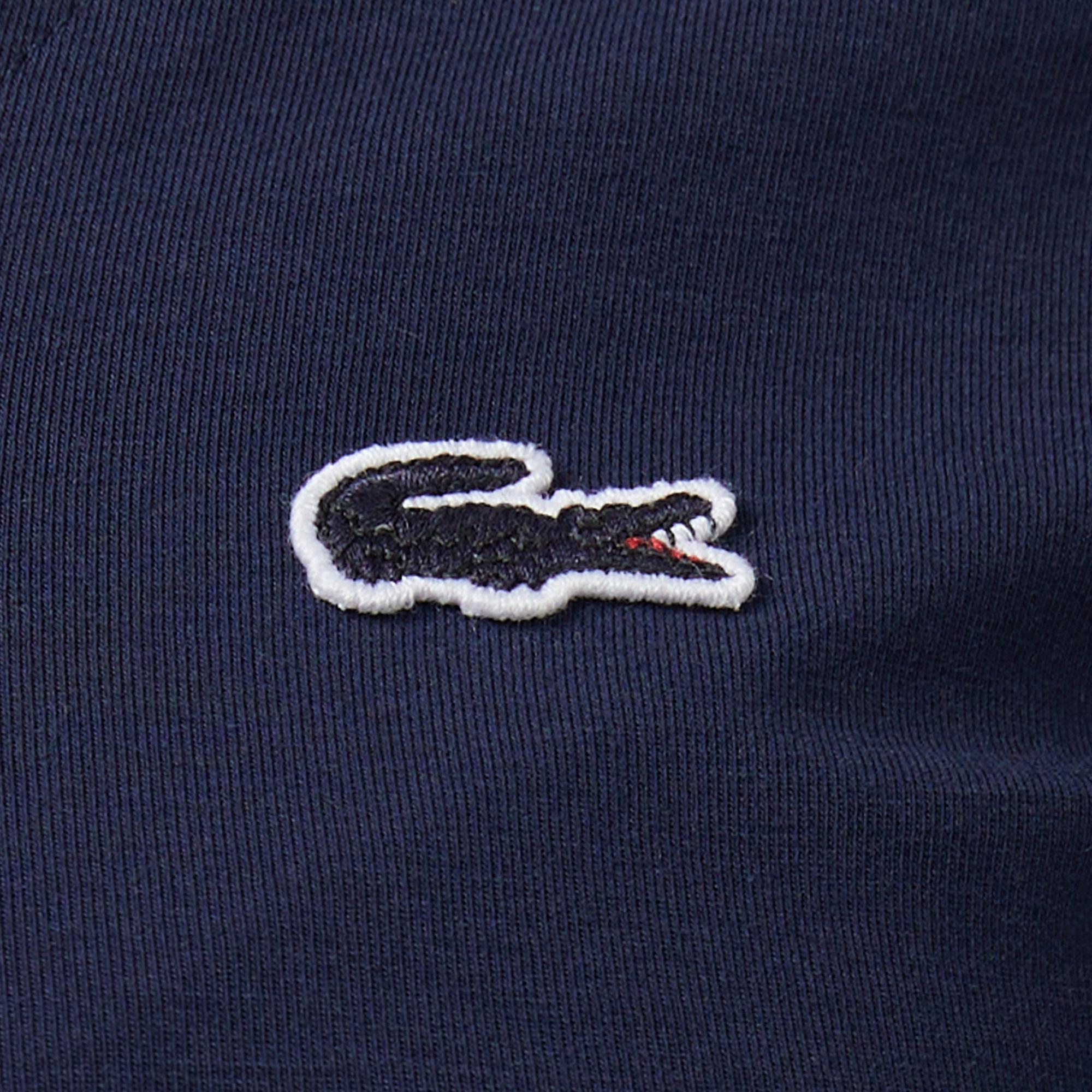Lacoste Kadın Slim Fit V Yaka Lacivert T-Shirt