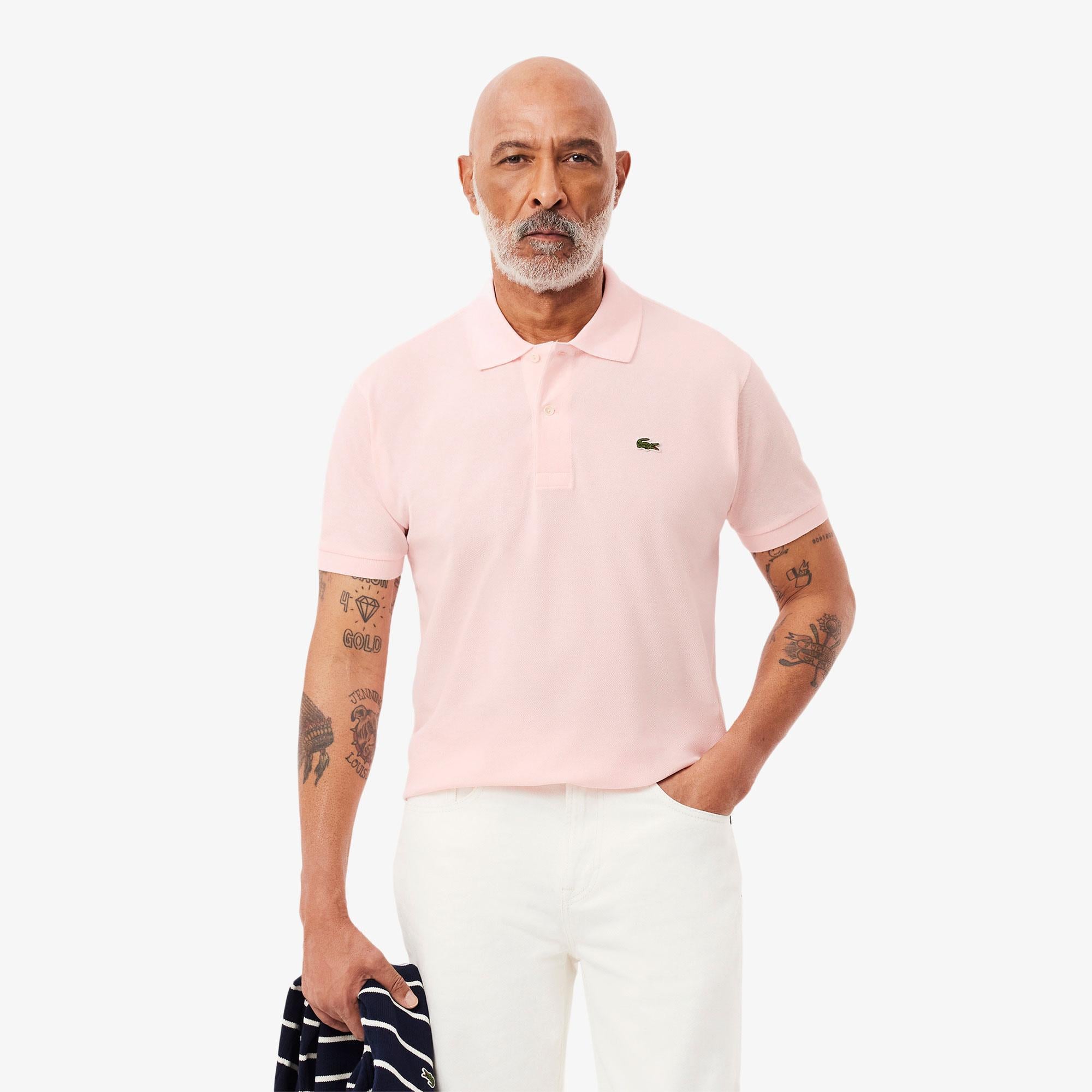 Lacoste L1212 Erkek Pembe Polo