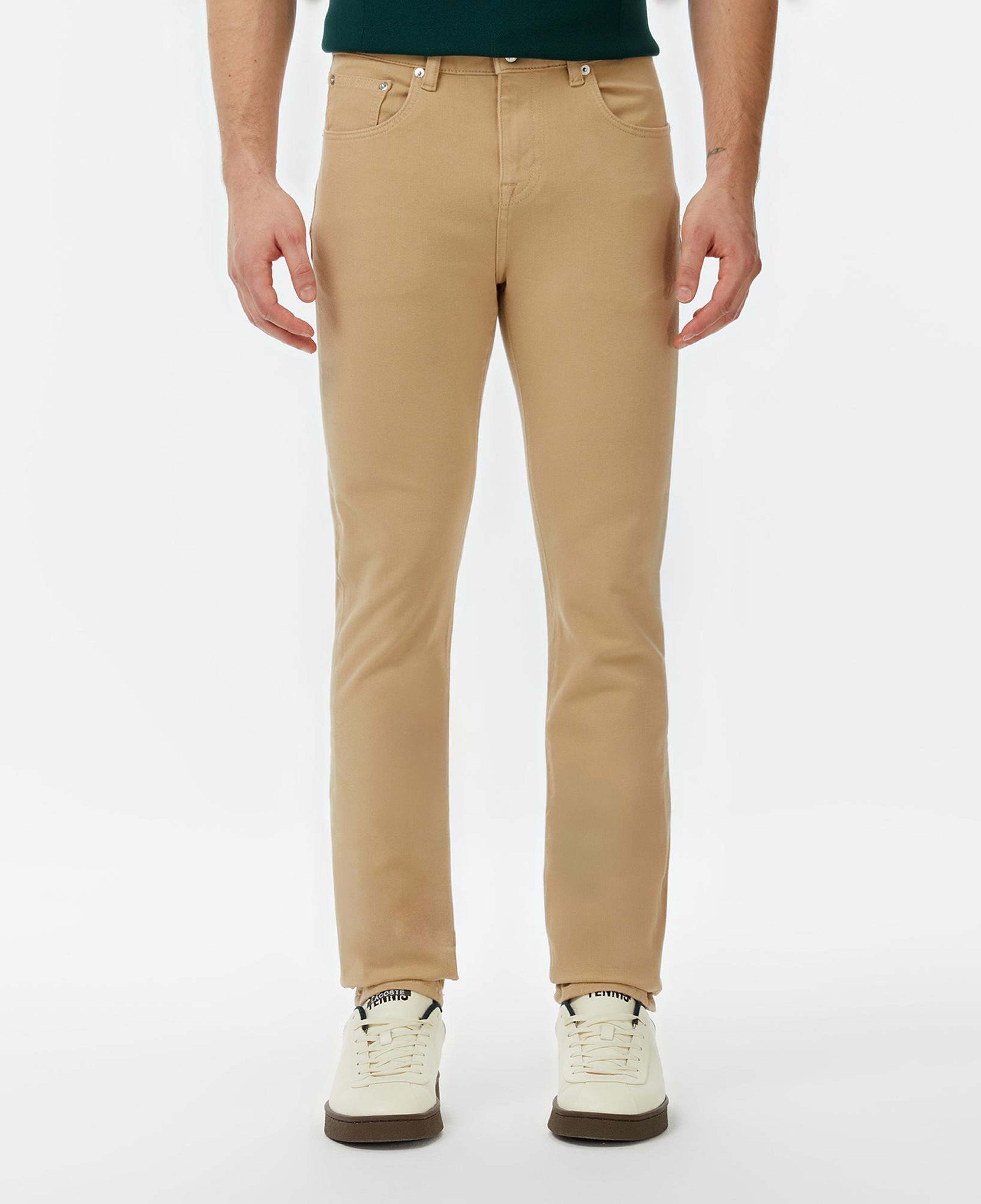 Lacoste Erkek Slim Fit Bej Jean Pantolon
