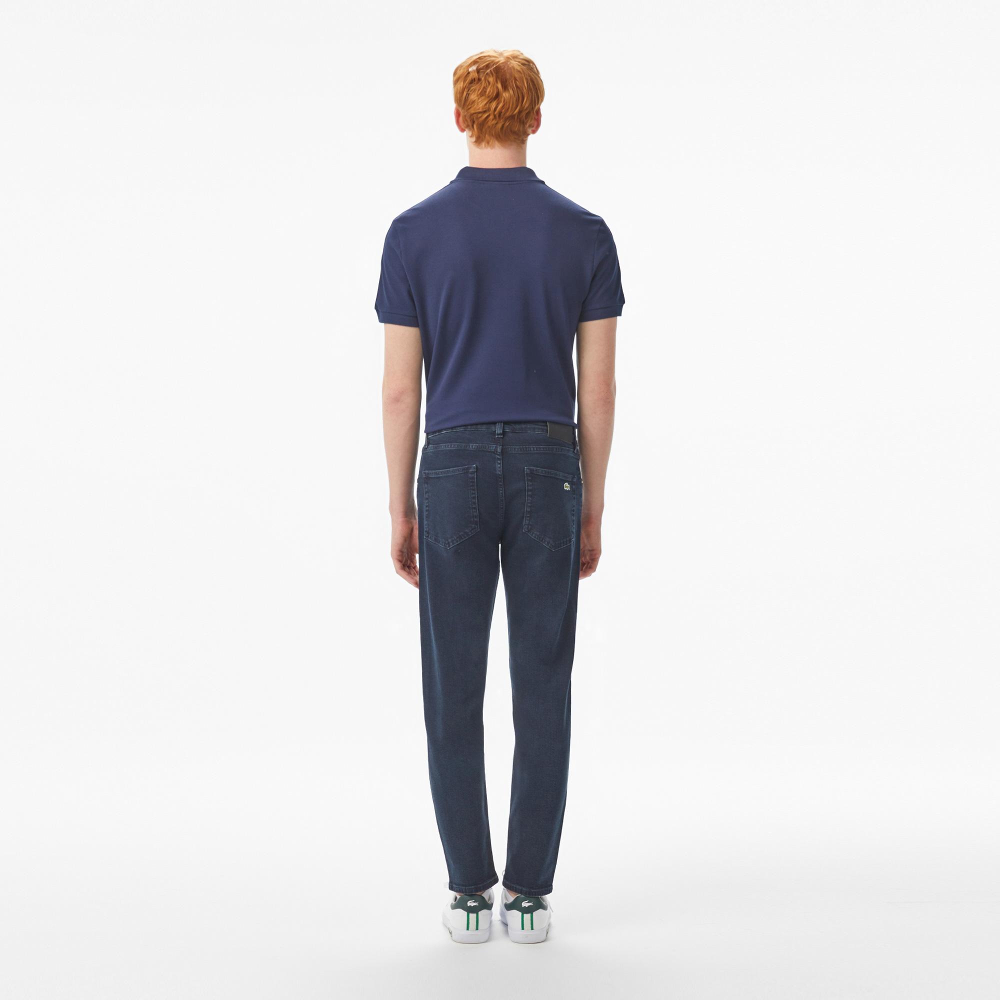 Lacoste Erkek Slim Fit Mavi Jean Pantolon