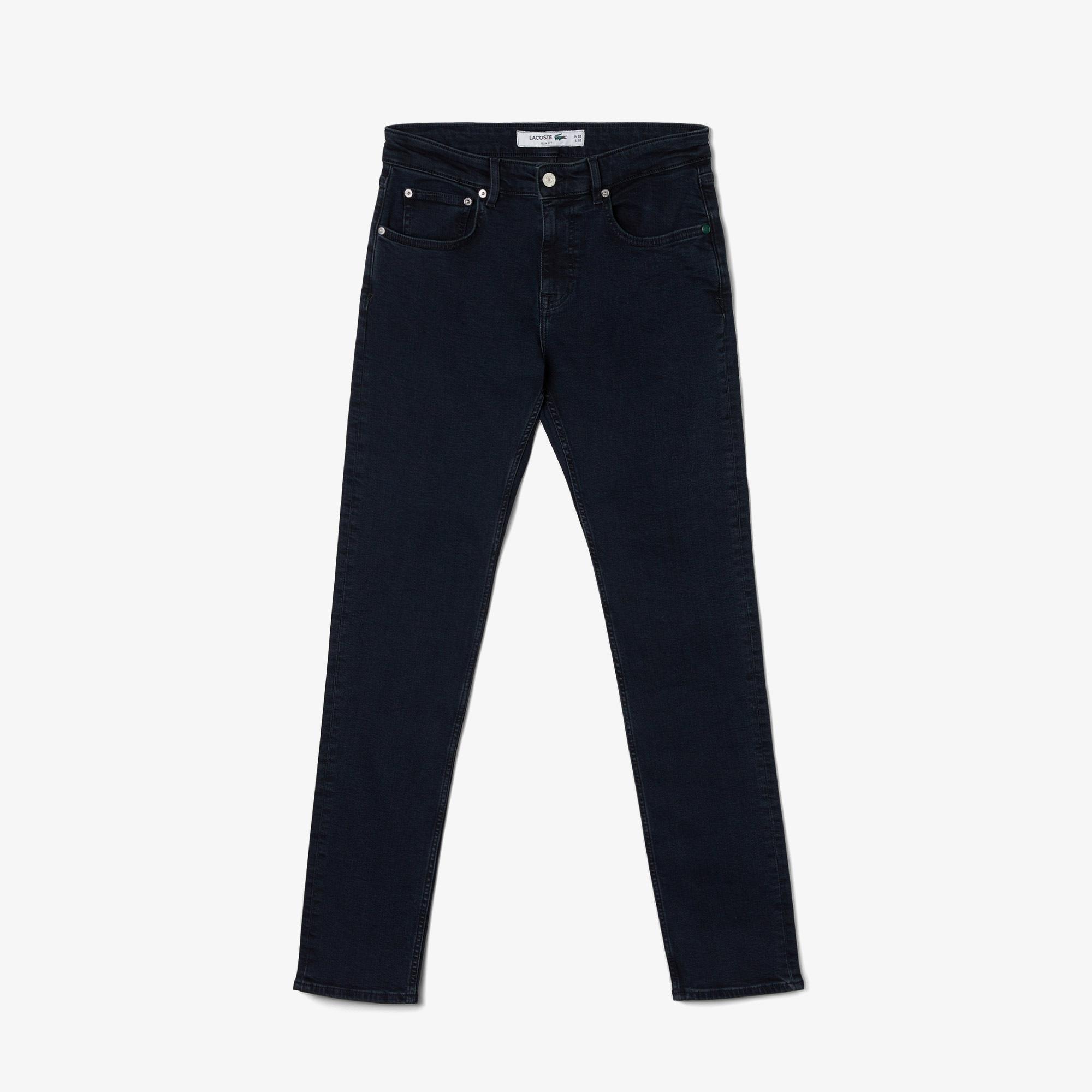 Lacoste Erkek Slim Fit Mavi Jean Pantolon