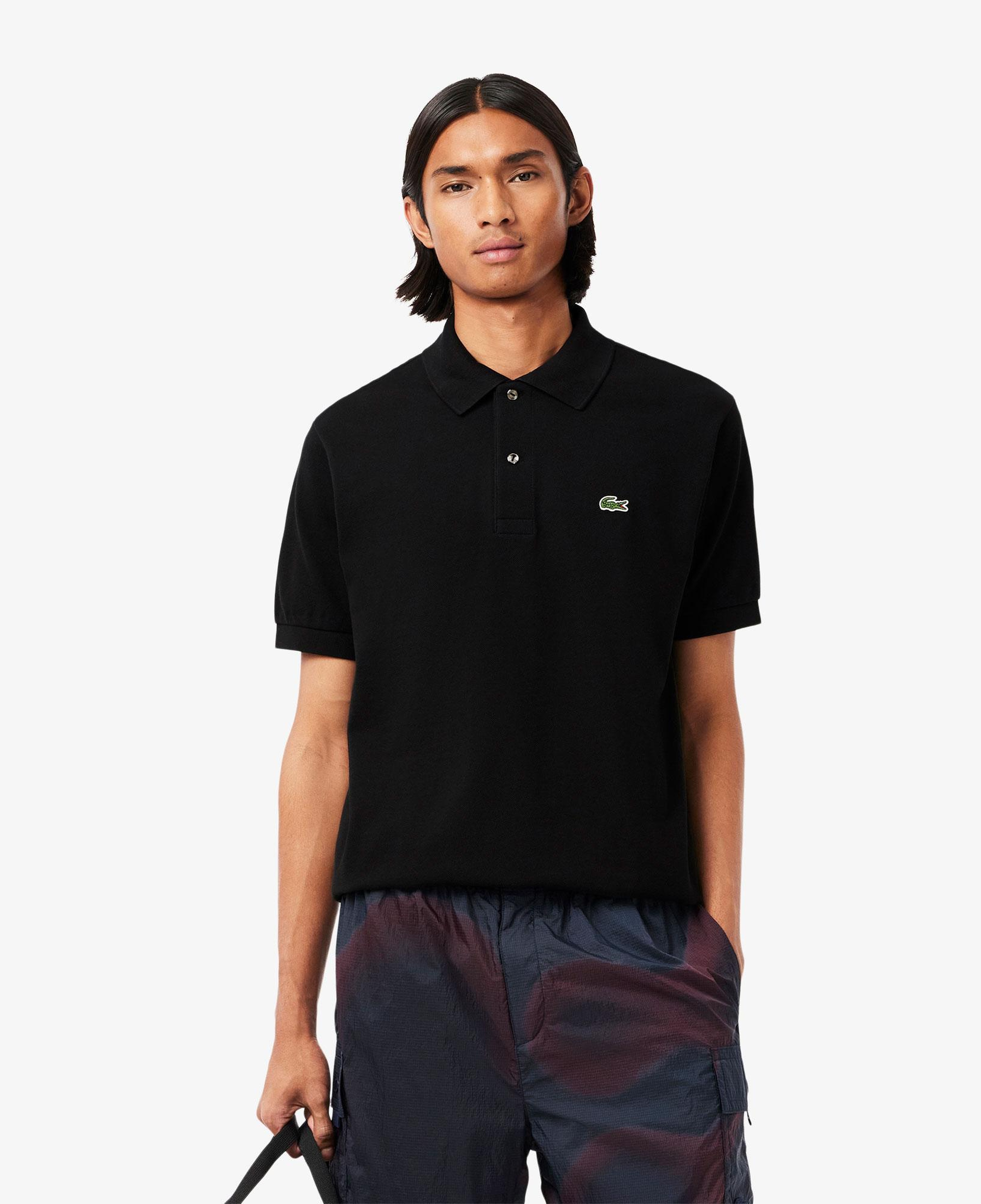 L.12.12 Erkek Classic Fit Siyah Polo