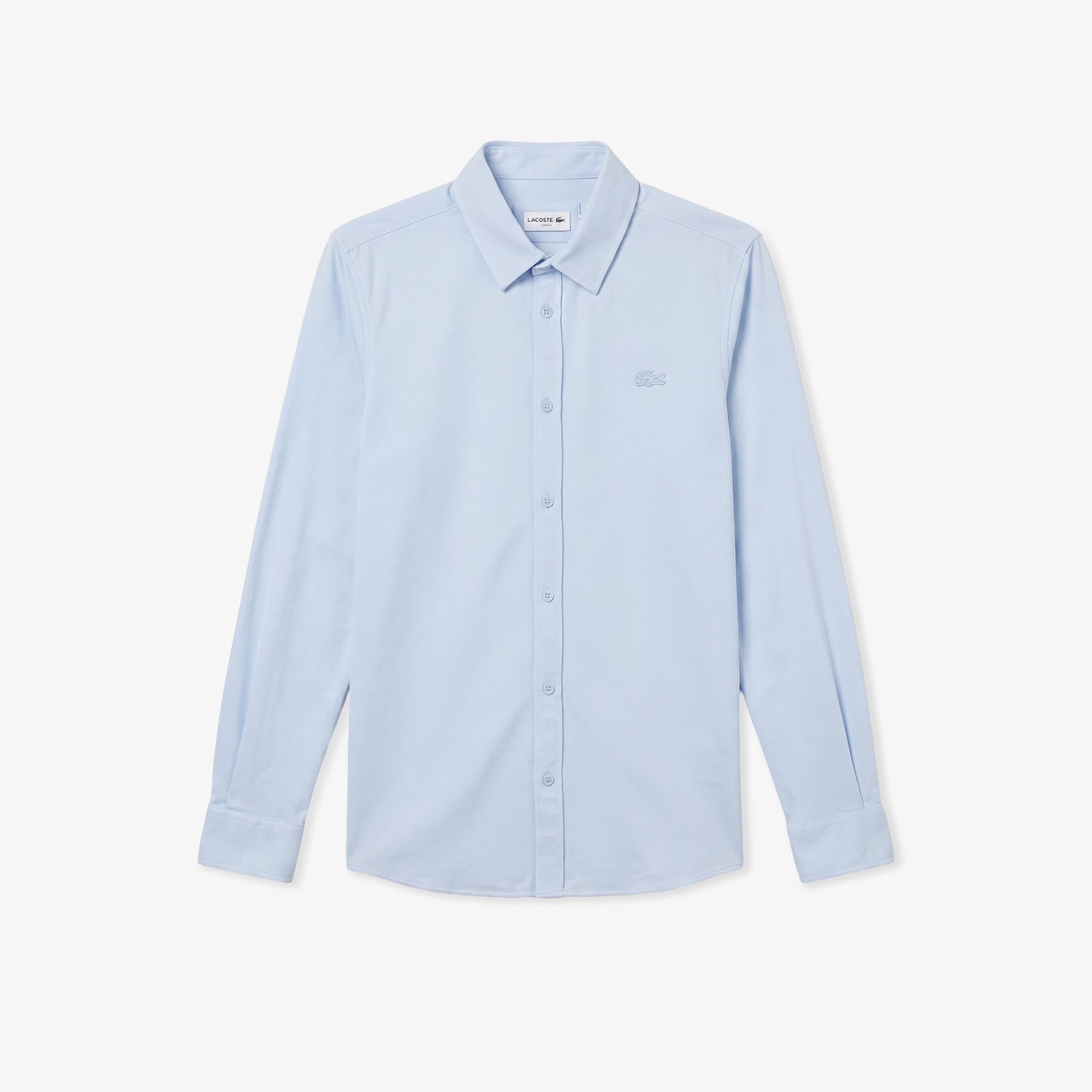 Lacoste Erkek Slim Fit Açık Mavi Gömlek