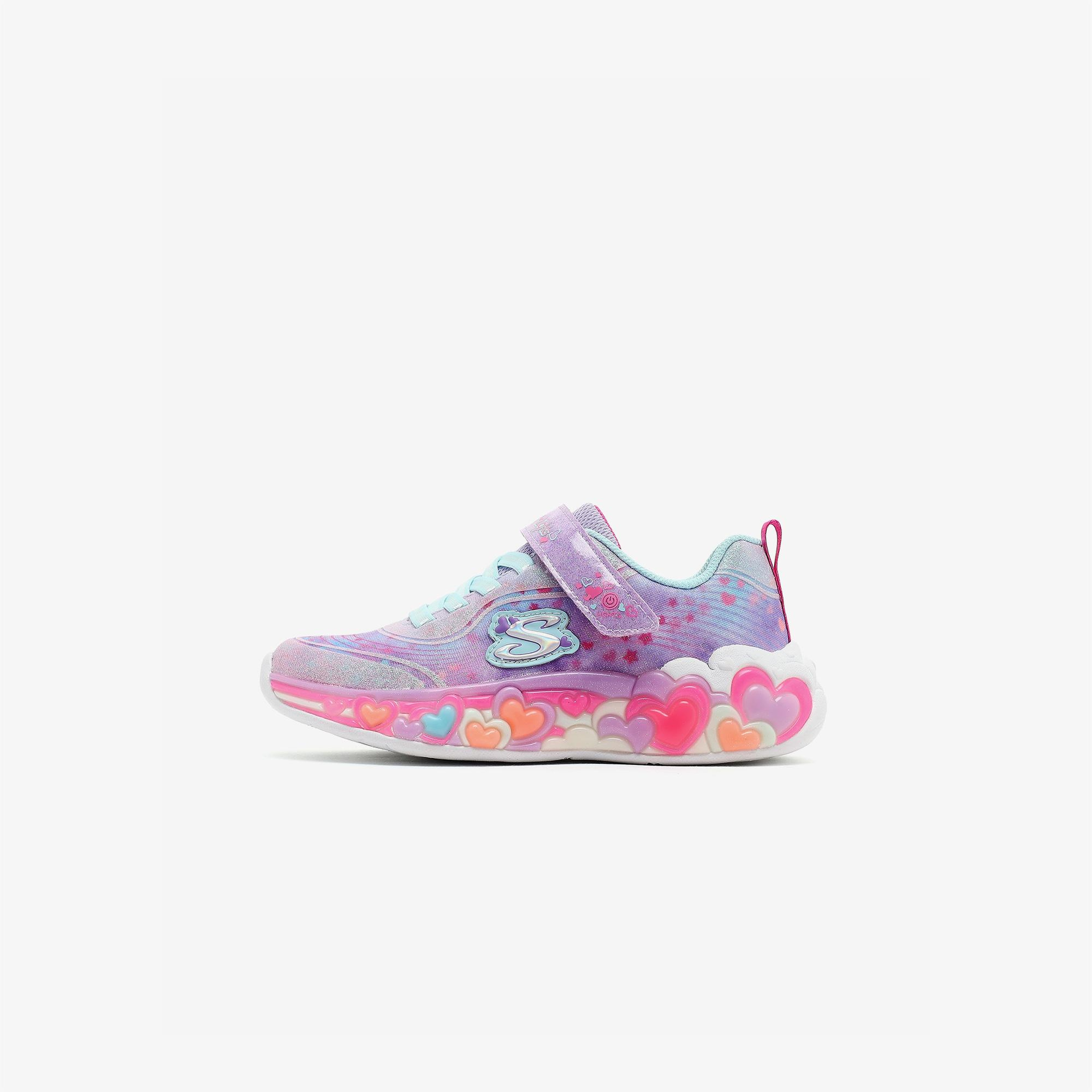 Skechers Eternal Heart Lights Çocuk Mor Spor Ayakkabı