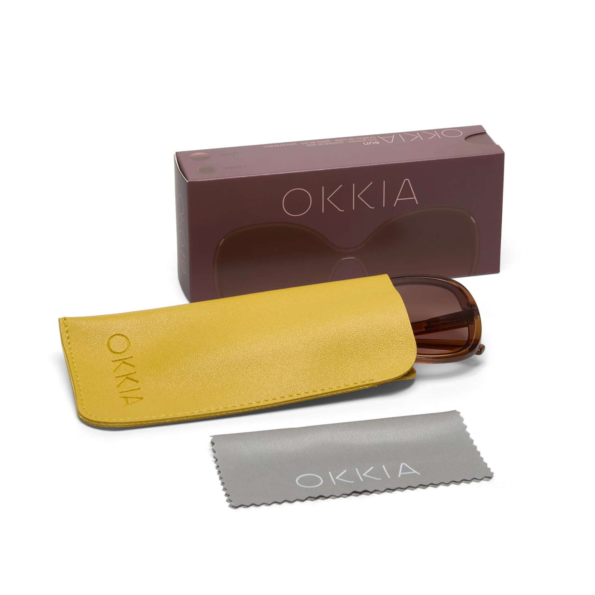 Okkia Anna Butterfly Güneş Gözlüğü Kahverengi