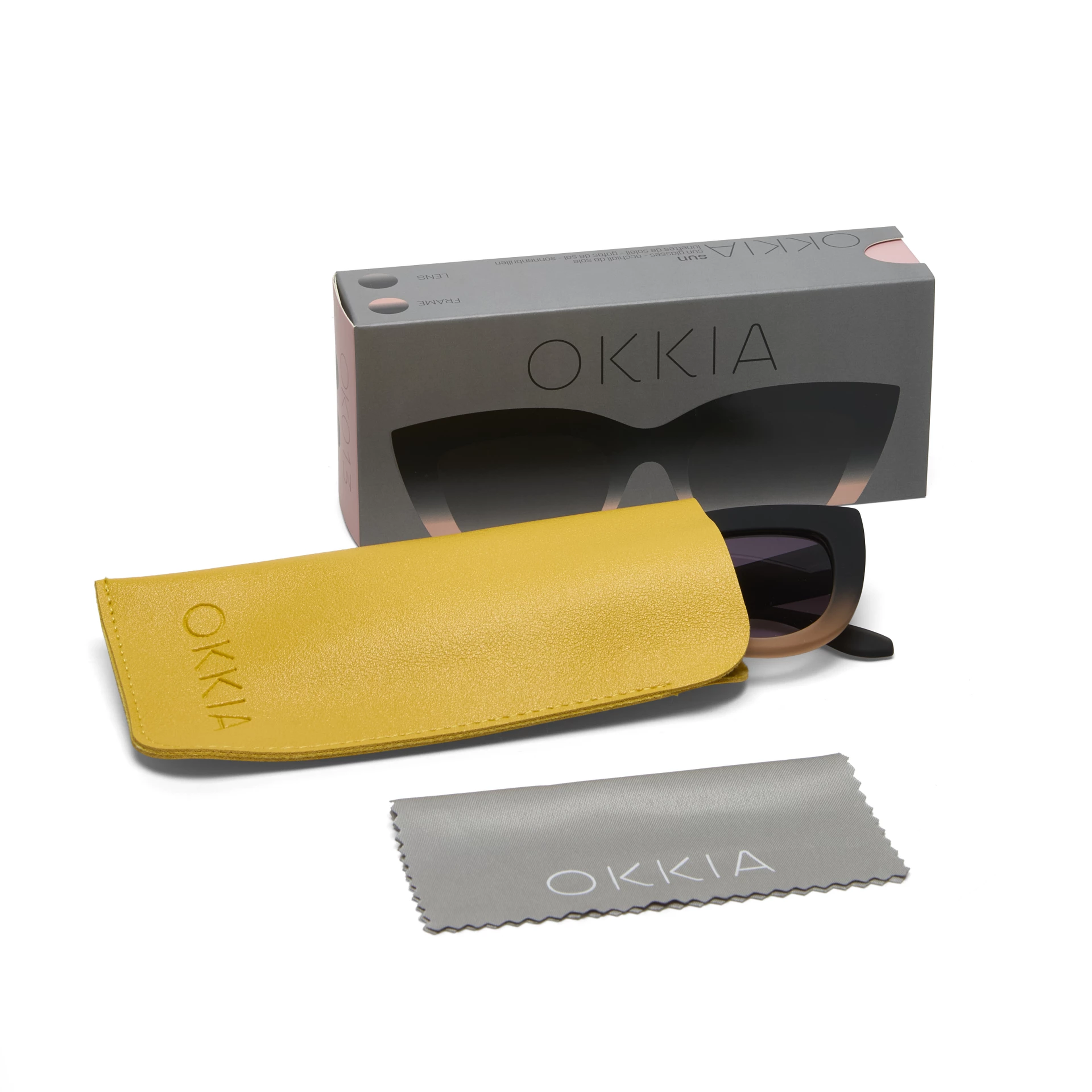 Okkia Claudia Big Cat Güneş Gözlüğü Black Rose