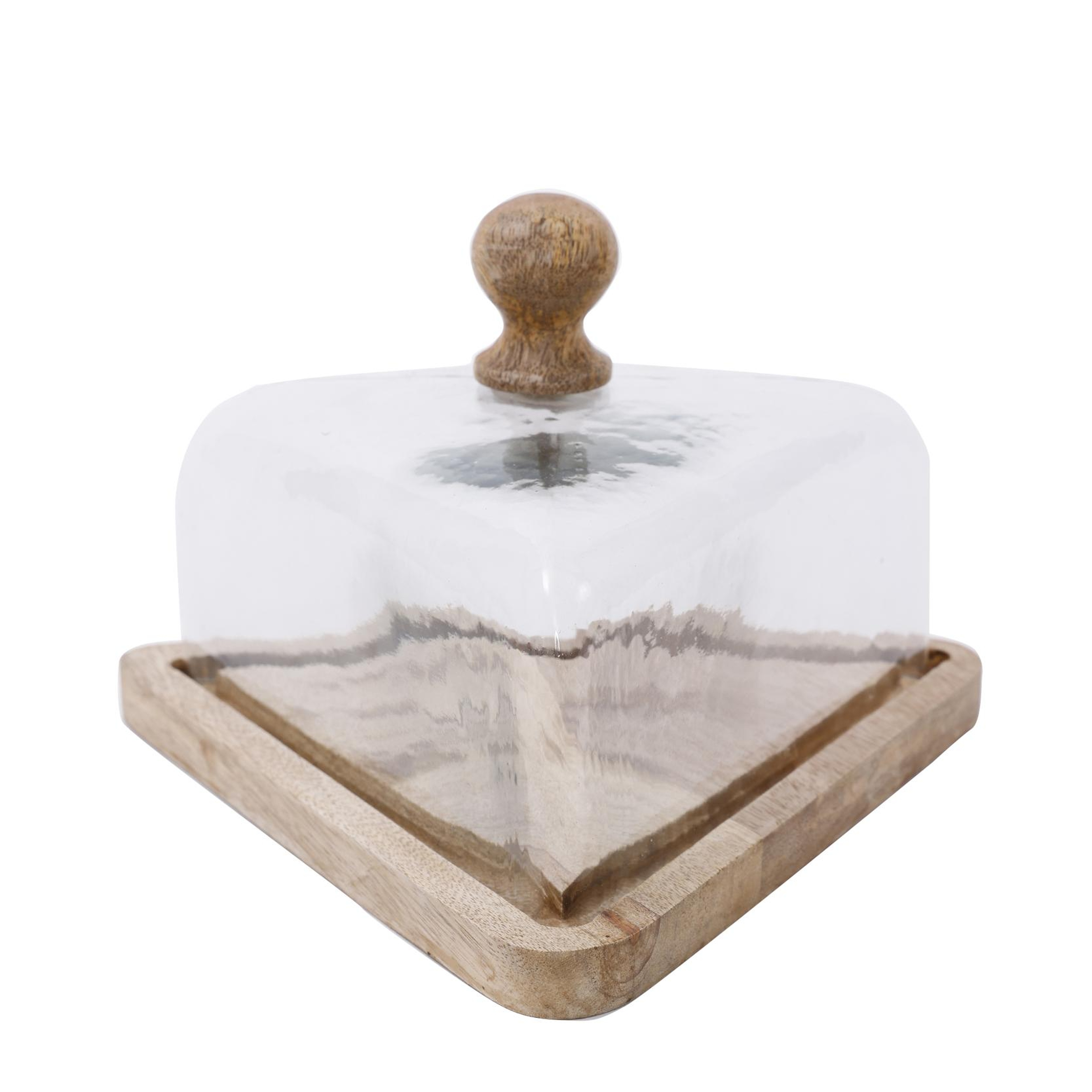 YARGICI Kapaklı Servis Tabağı (24x24x14 cm)