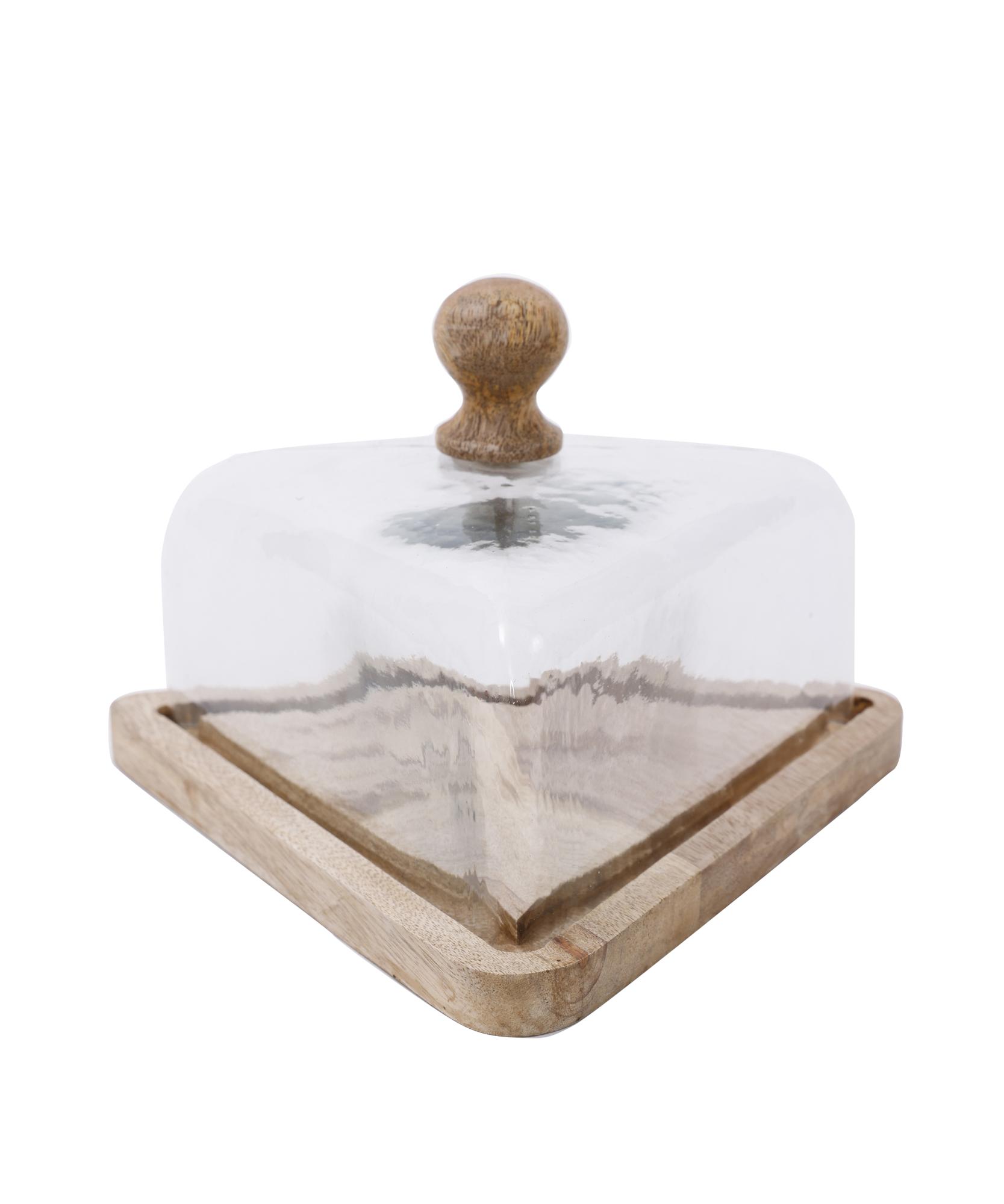 YARGICI Kapaklı Servis Tabağı (24x24x14 cm)