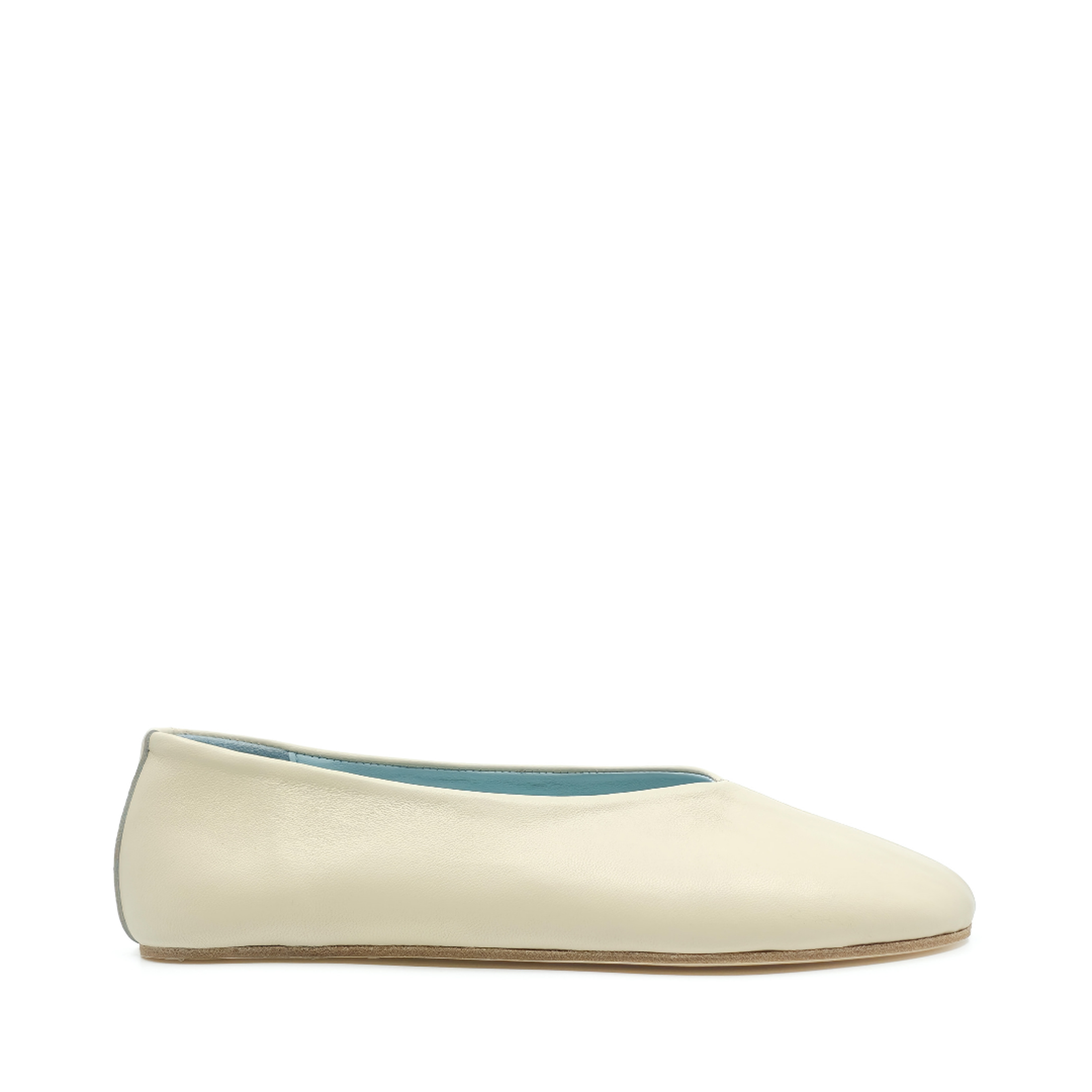 Ginevra - Ekru Deri Barefoot Babet