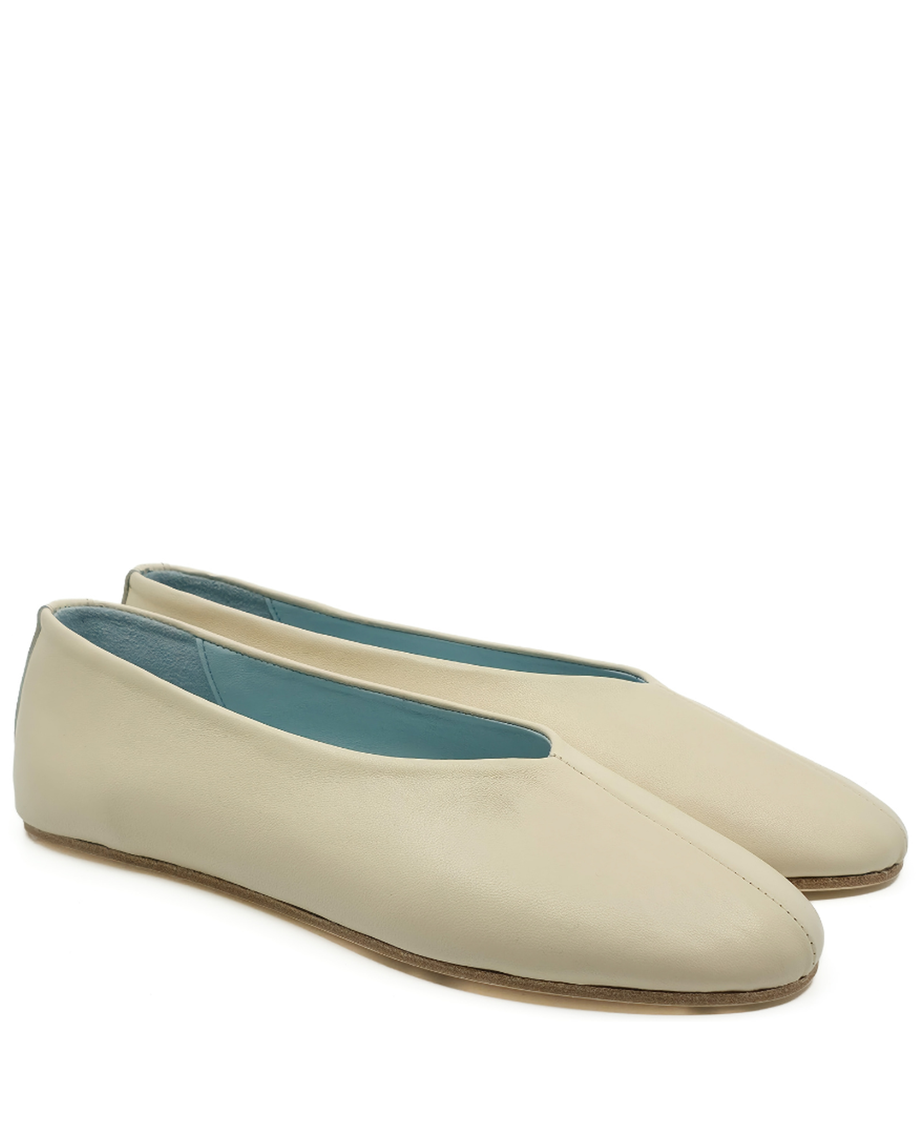 Ginevra - Ekru Deri Barefoot Babet