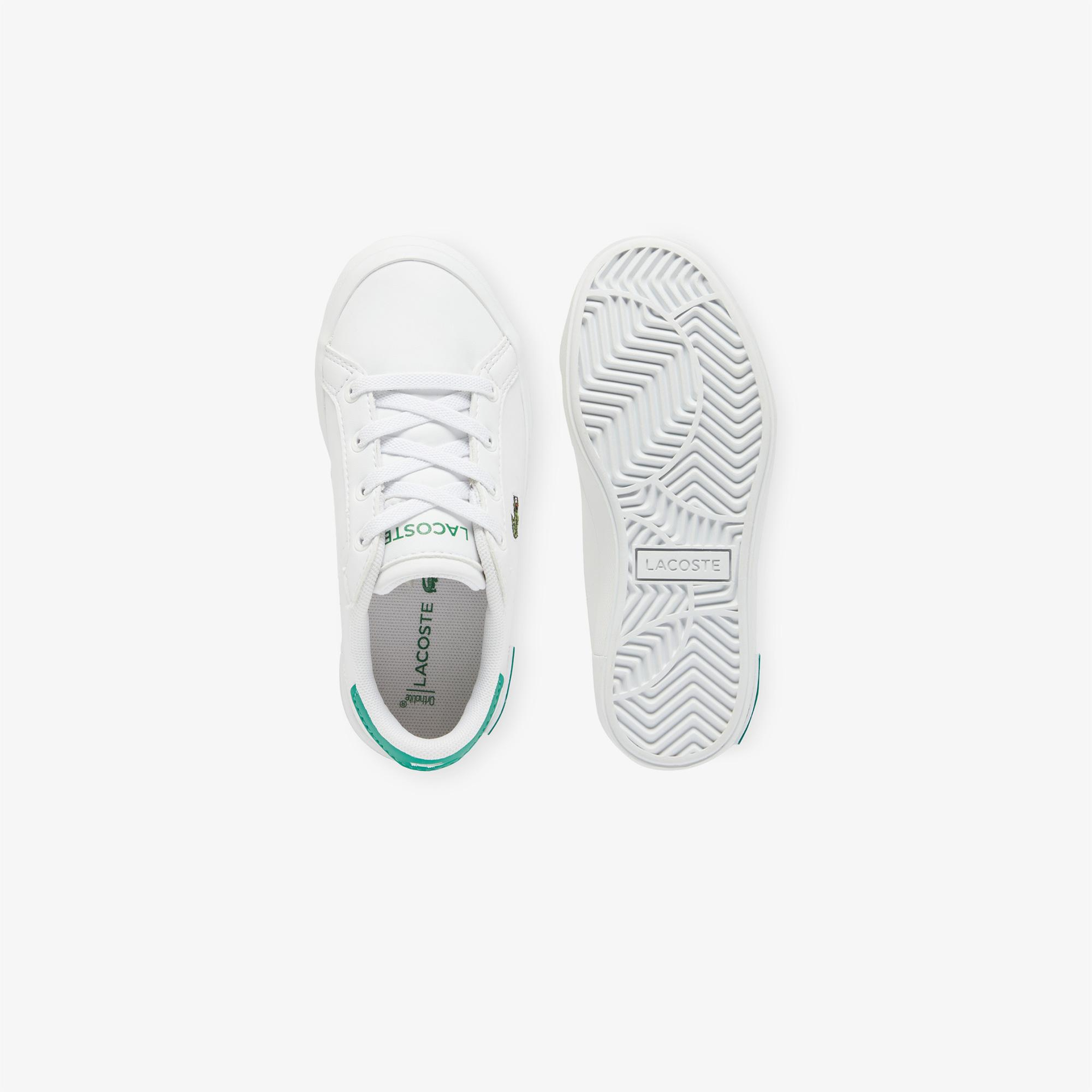 Lacoste Powercourt Çocuk Beyaz Sneaker
