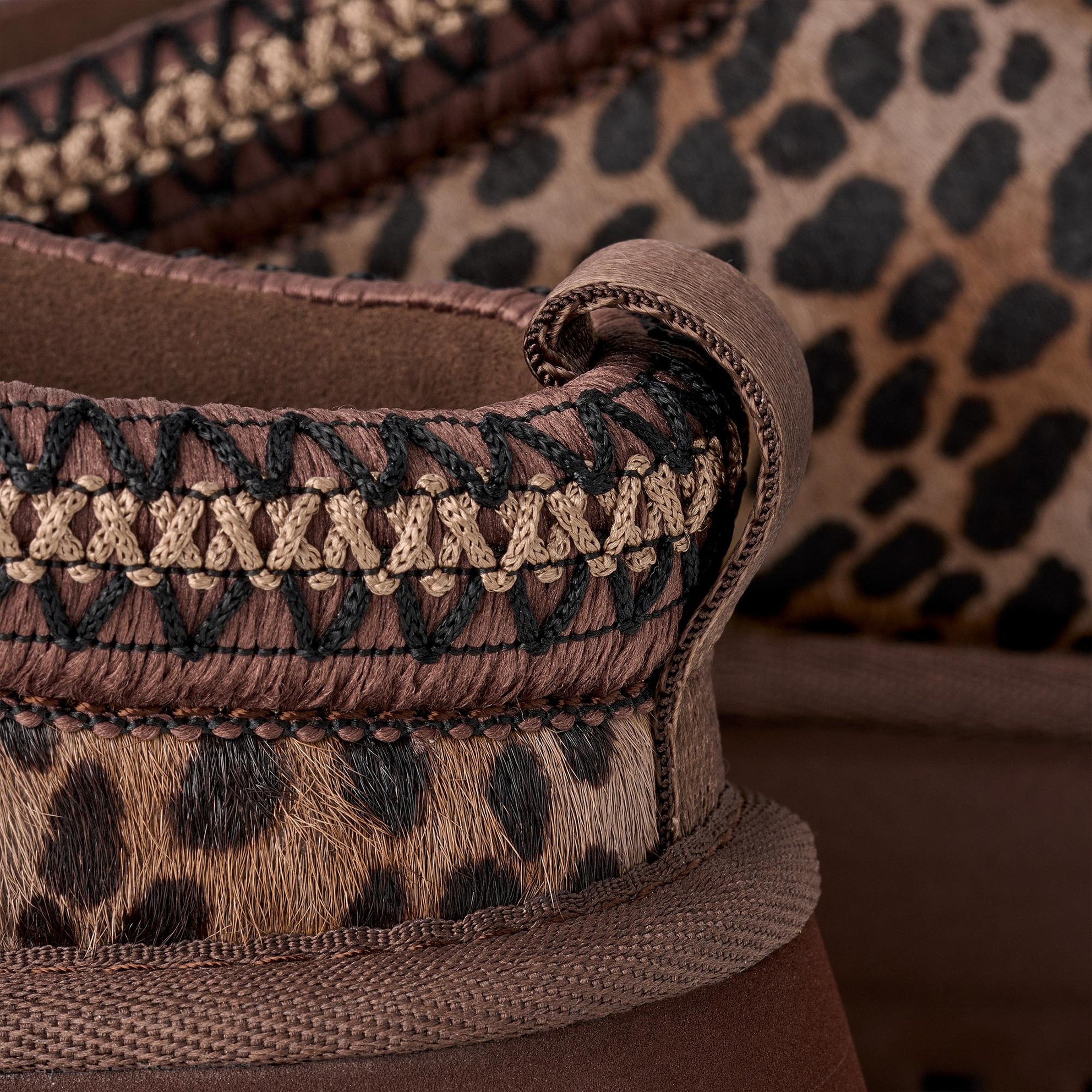 UGG Tazz Caspian Leopar Desenli Kadın Kahverengi Terlik
