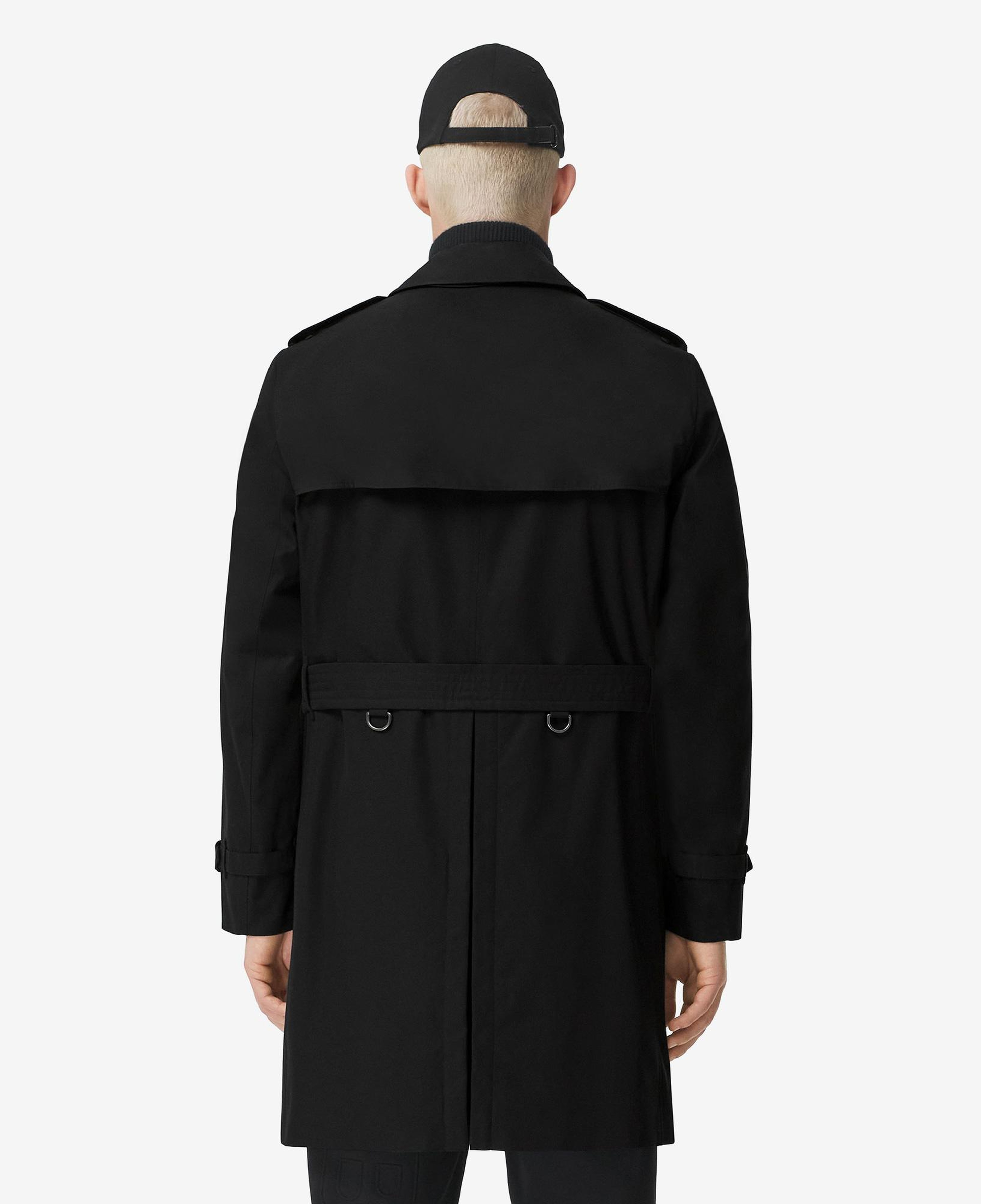 Burberry The Mid-Length Chelsea Heritage Erkek Siyah Trençkot