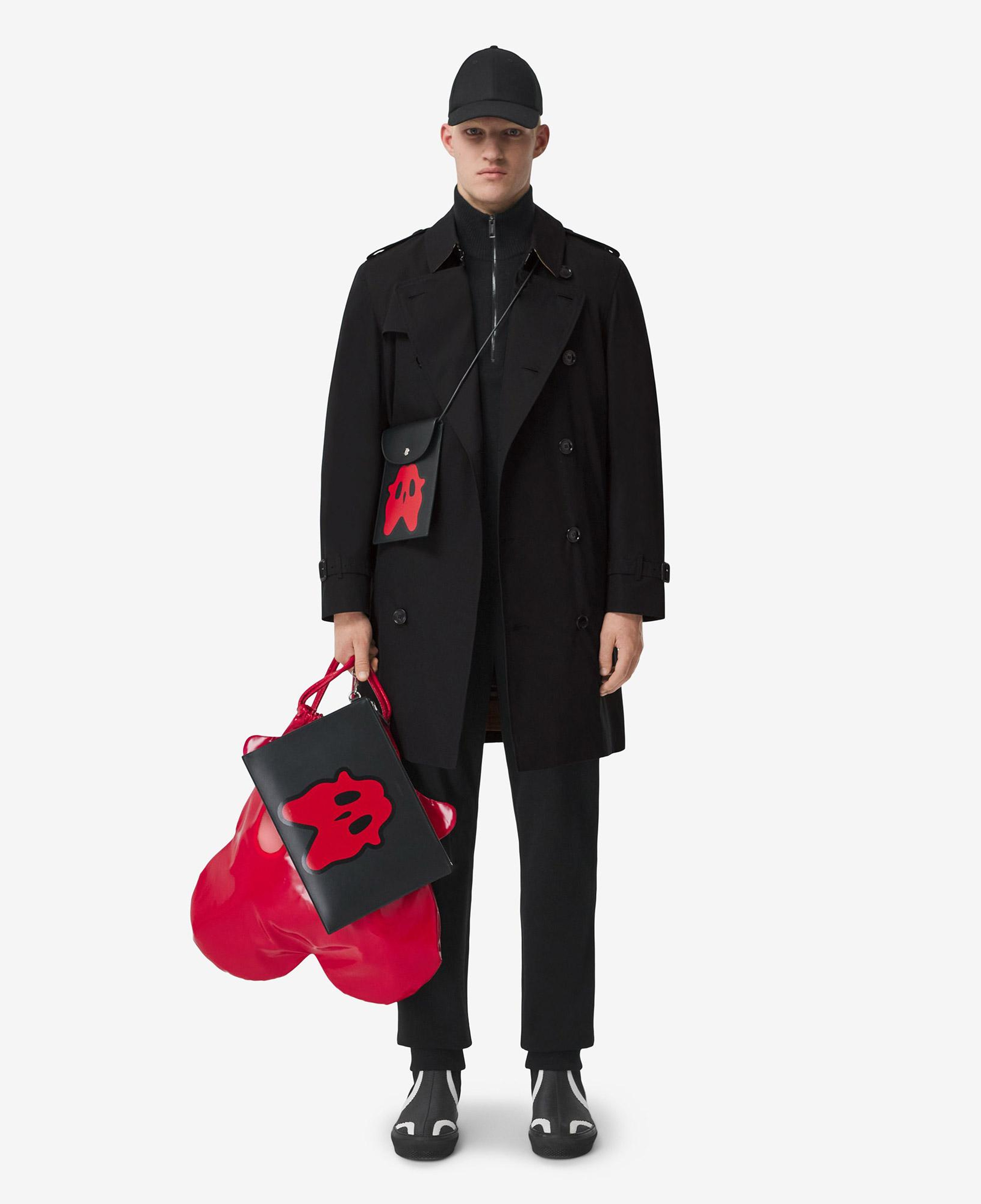 Burberry The Mid-Length Chelsea Heritage Erkek Siyah Trençkot