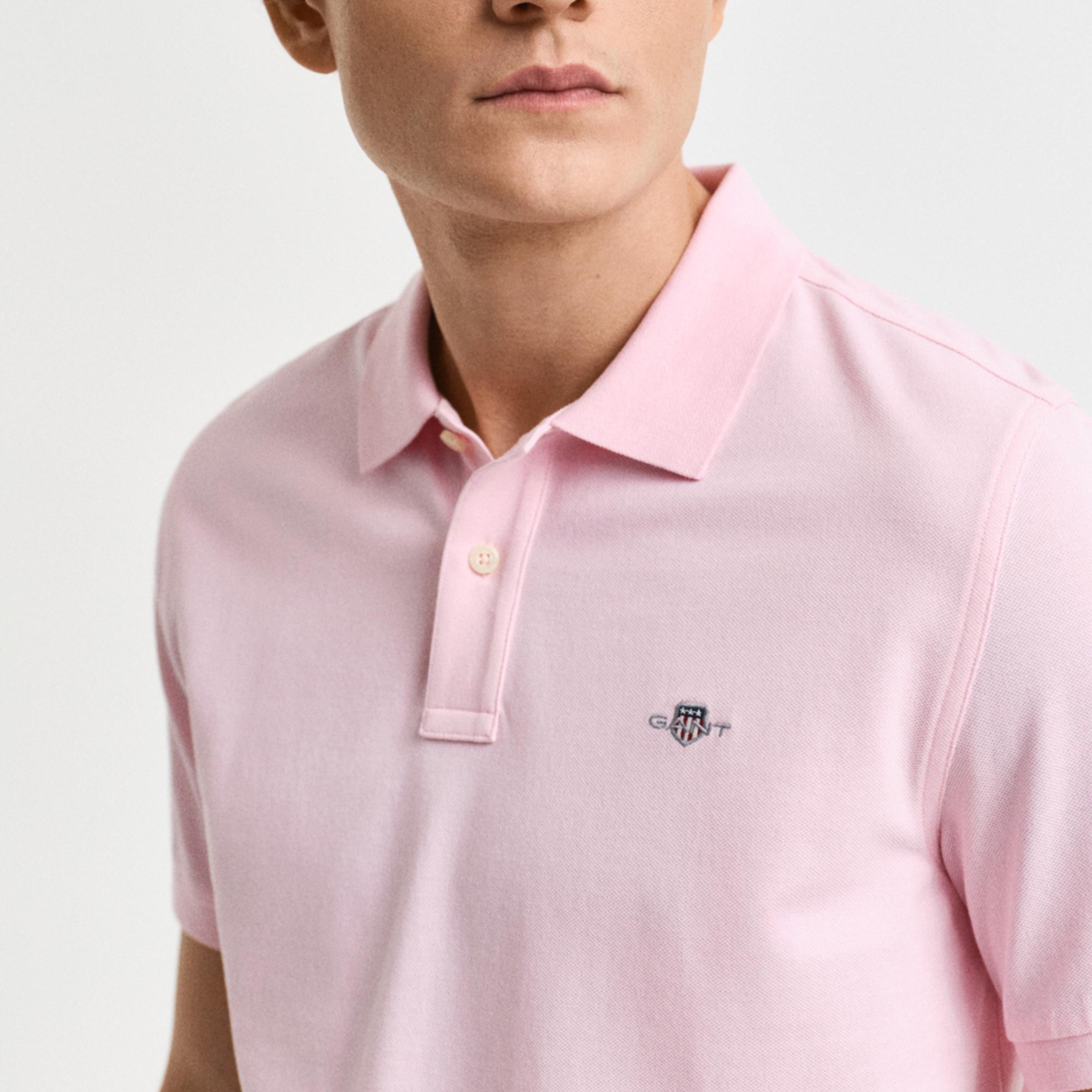GANT Erkek Pembe Regular Fit Polo