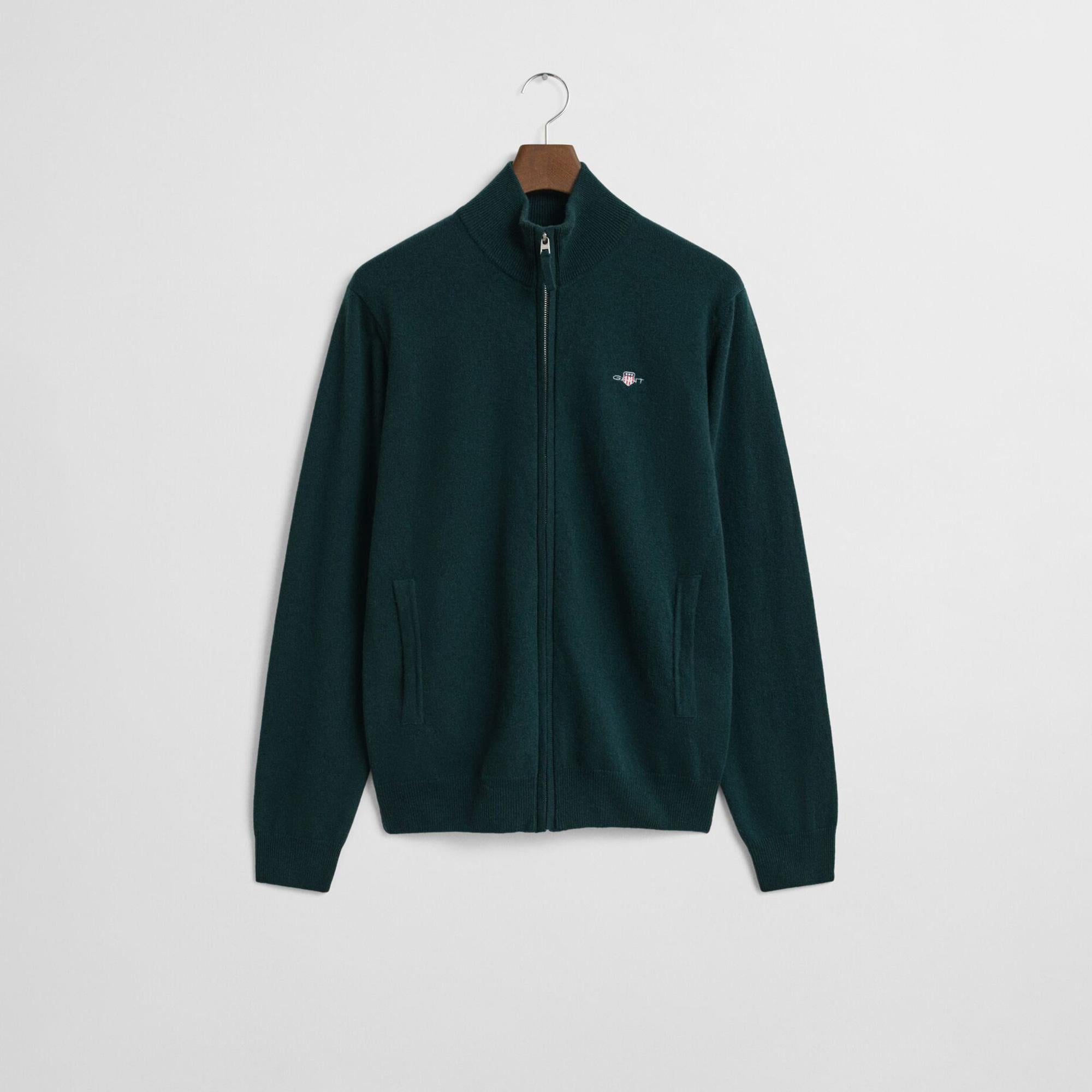 GANT Erkek Yeşil Regular Fit  Yün Hırka