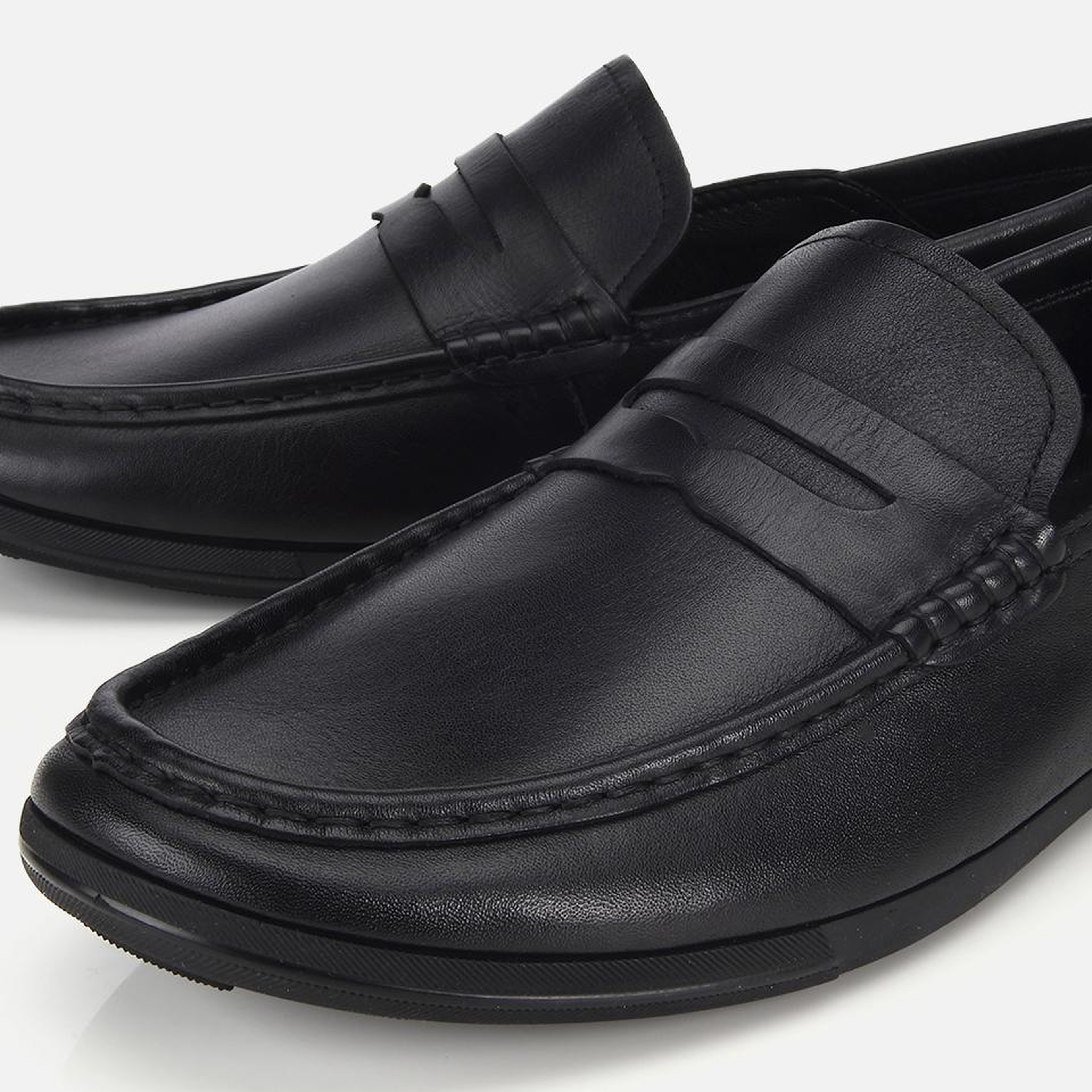 Erkek Deri Siyah Comfort Günlük Loafer Ayakkabı