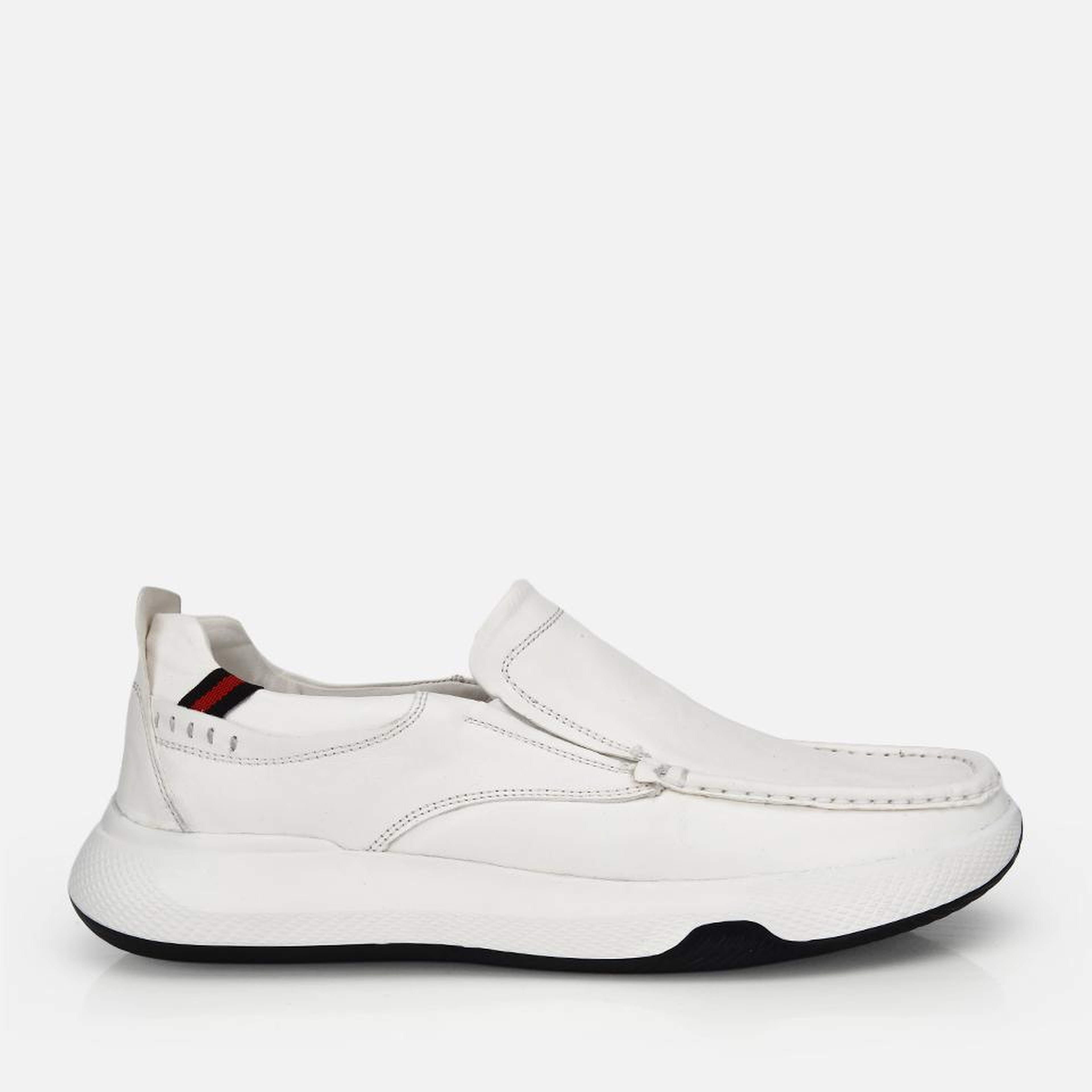 Erkek Deri Beyaz Comfort Günlük Loafer