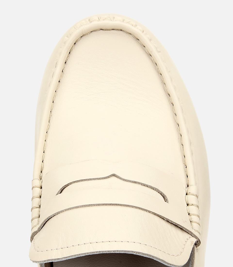 Erkek Deri Ekru Comfort Günlük Loafer Ayakkabı