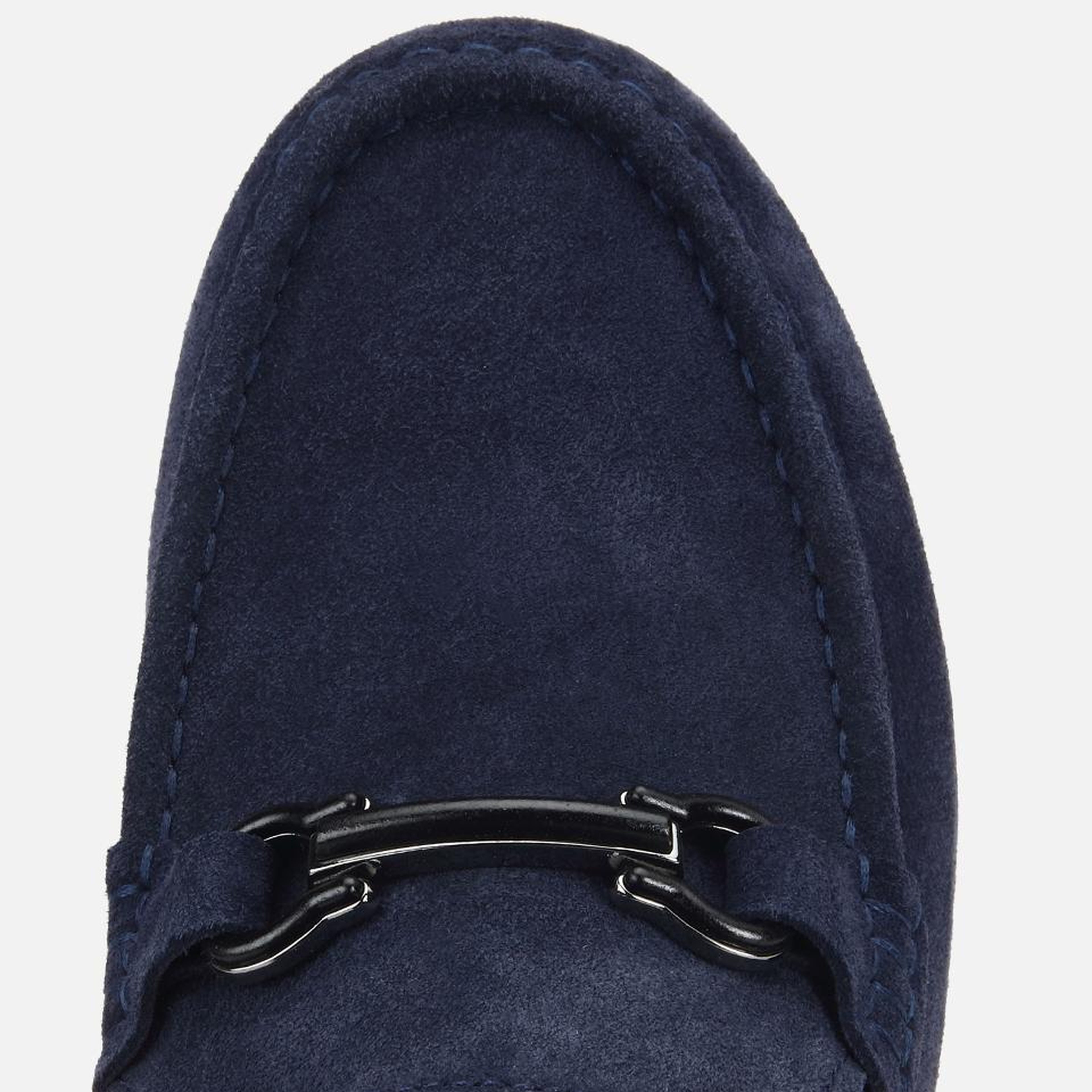 Erkek Süet Deri Lacivert Toka Detaylı Comfort Loafer