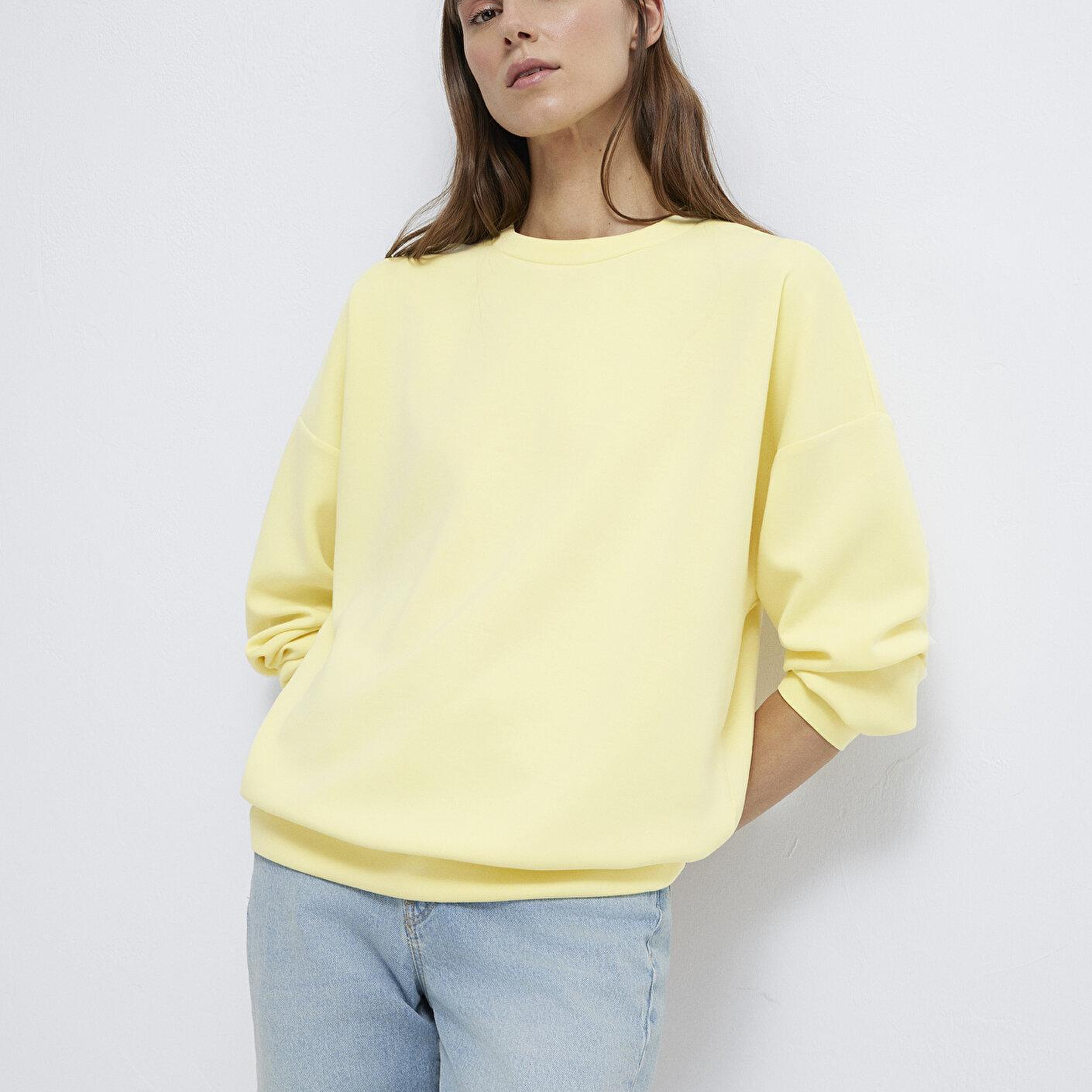 Mavi Soft-Premium Sarı (TENCEL™) Modal Karışımlı Sweatshirt 168837-91390