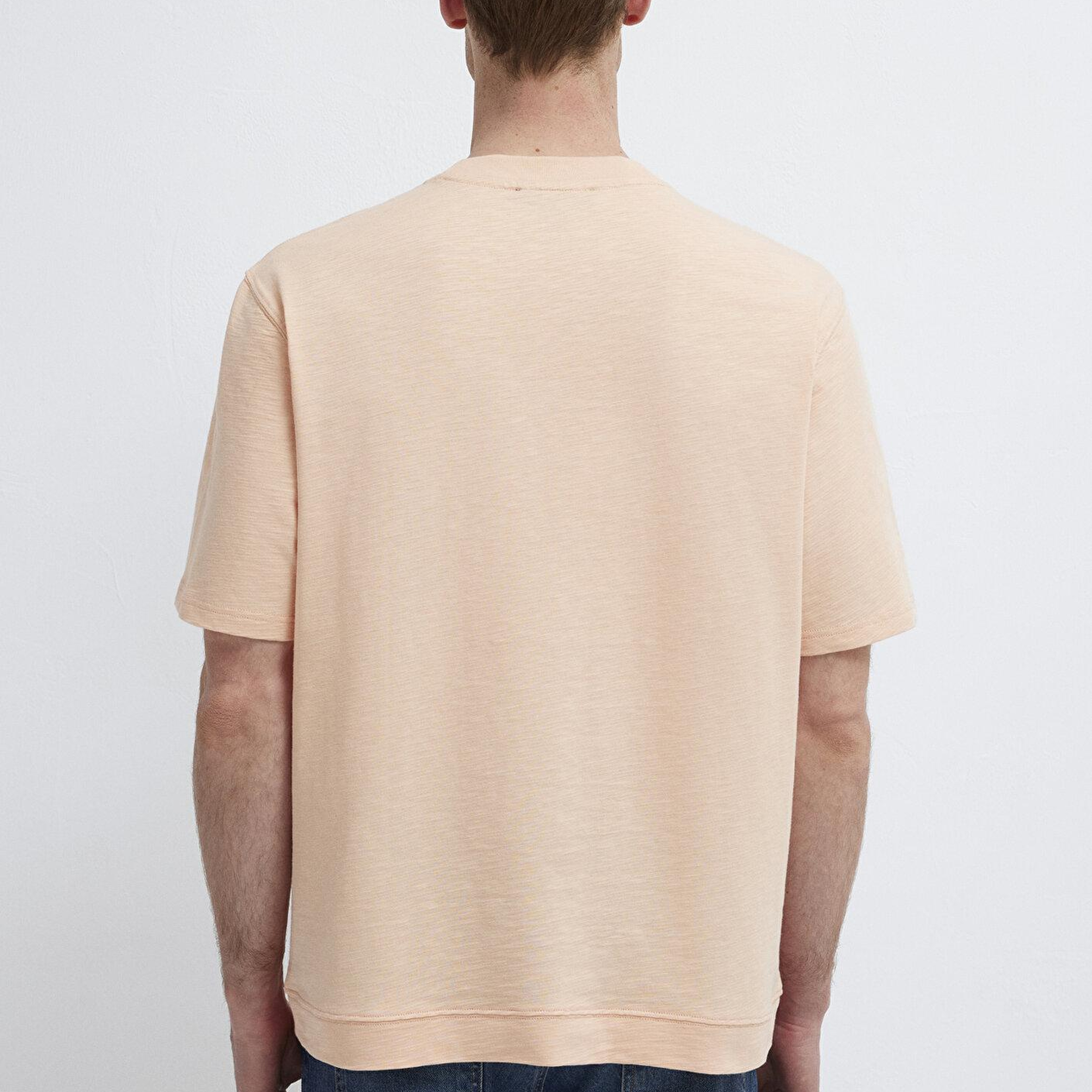 Mavi Pembe Basic Tişört Loose Fit / Bol Rahat Kesim 0613316-71145