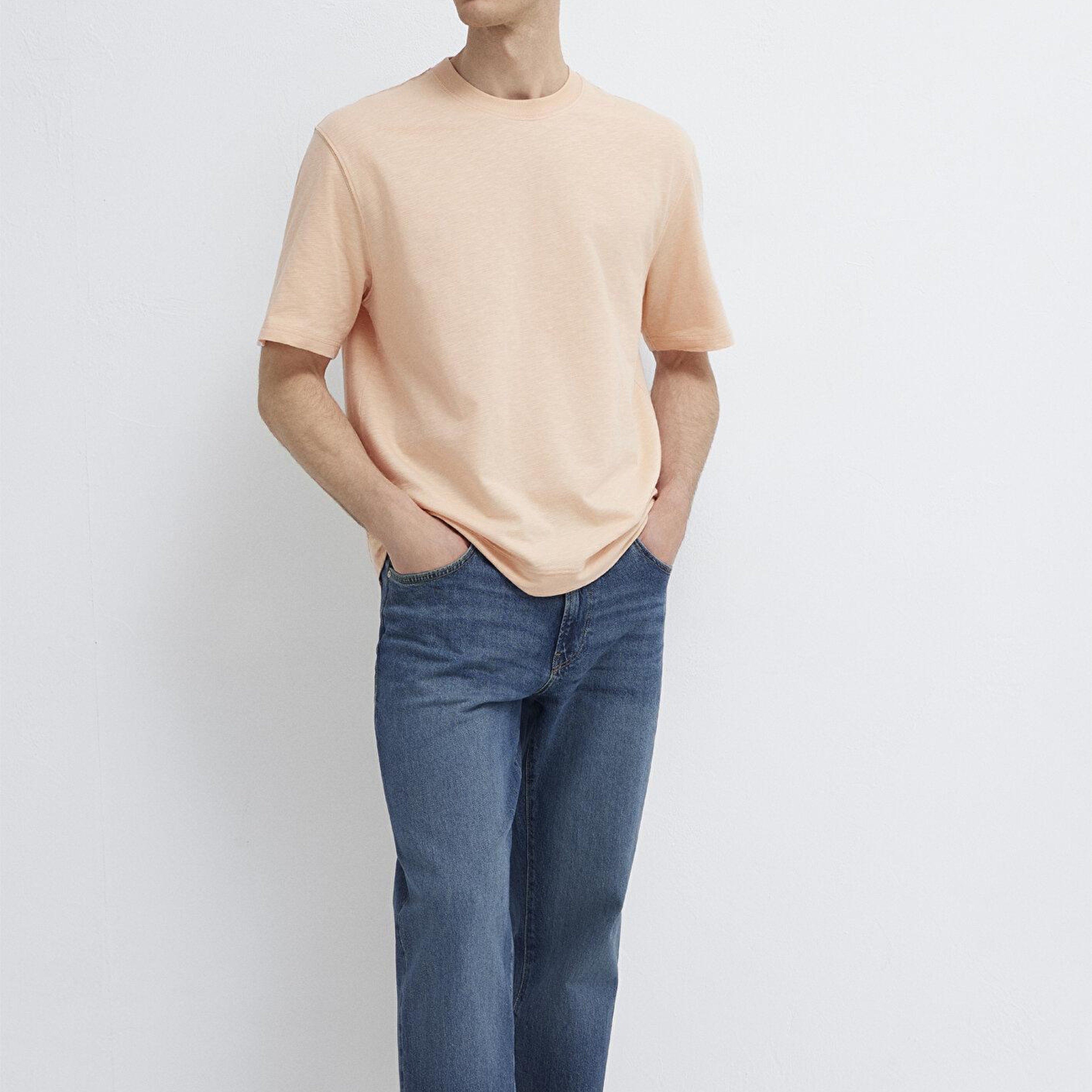 Mavi Pembe Basic Tişört Loose Fit / Bol Rahat Kesim 0613316-71145