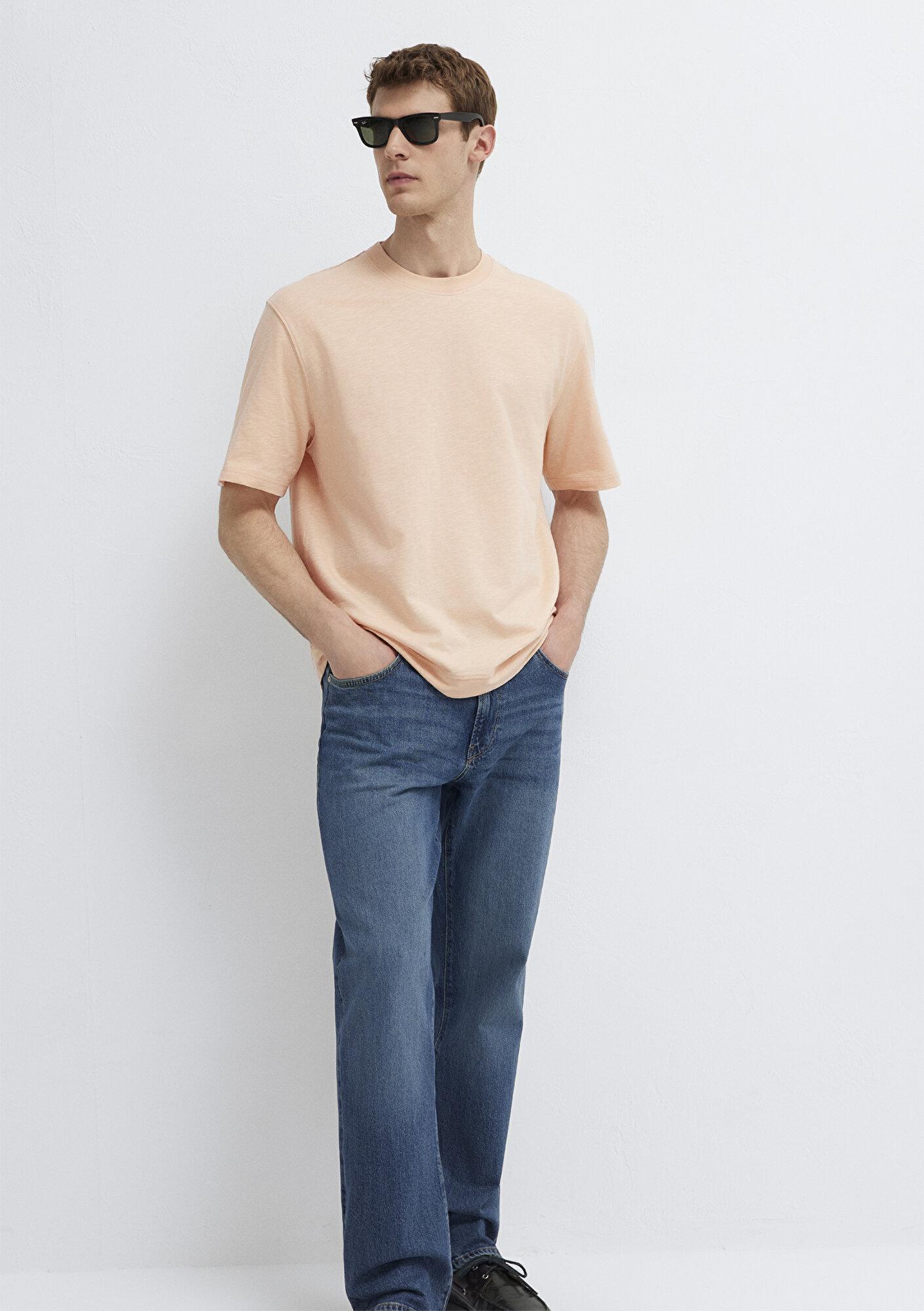 Mavi Pembe Basic Tişört Loose Fit / Bol Rahat Kesim 0613316-71145