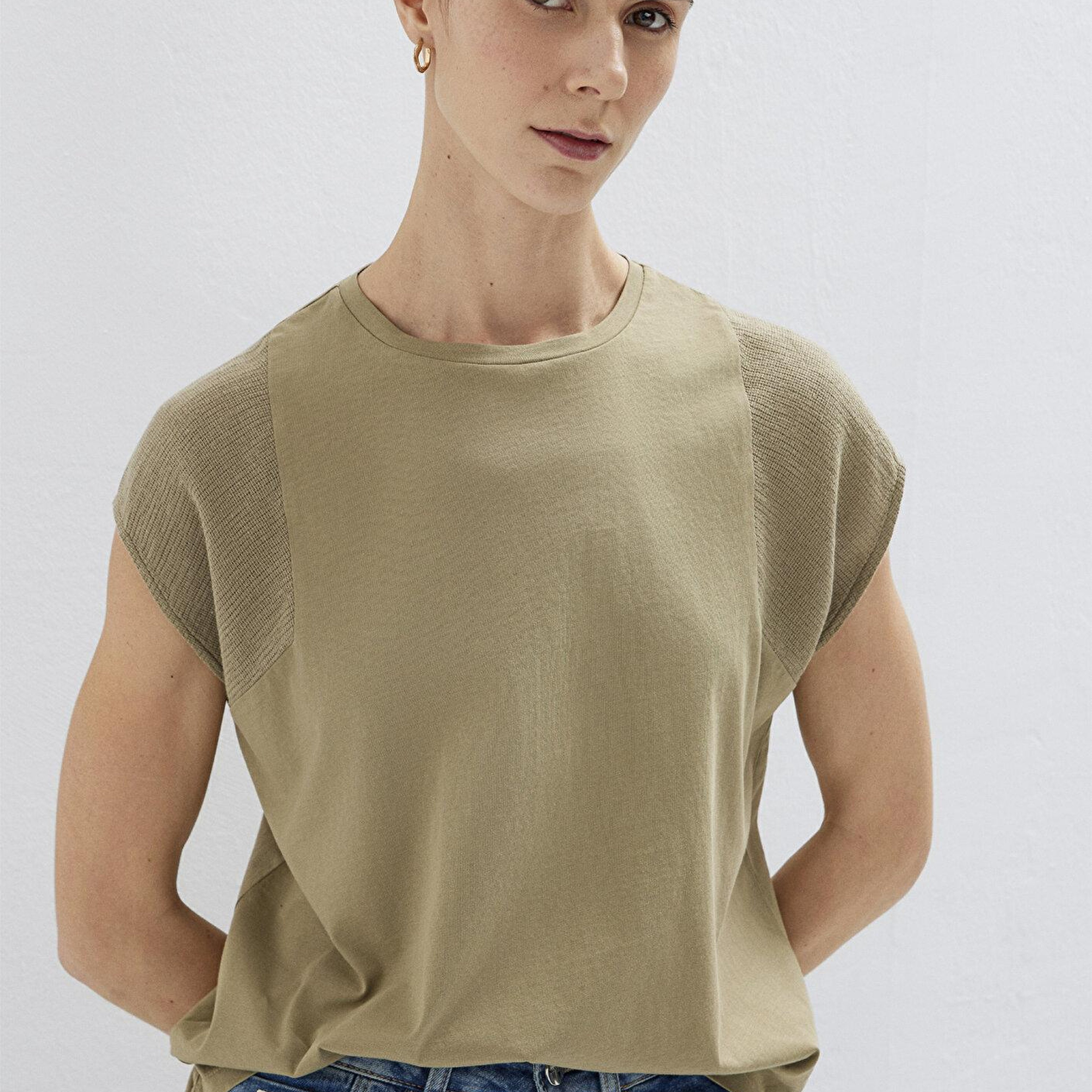 Mavi Dokulu Yeşil Tişört Regular Fit / Normal Kesim 1613970-71819