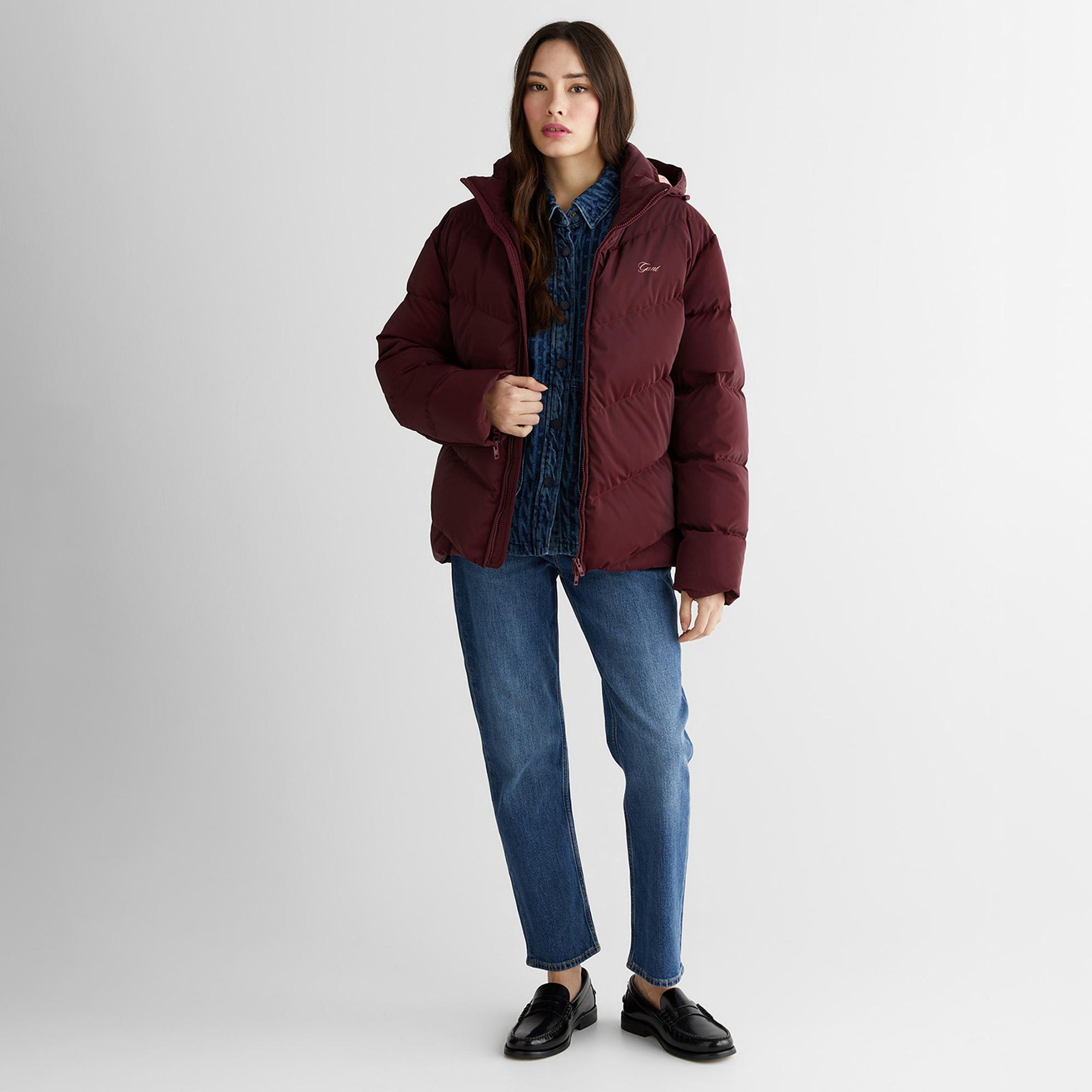 GANT Erkek Bordo Regular Fit Fermuarlı Ceket