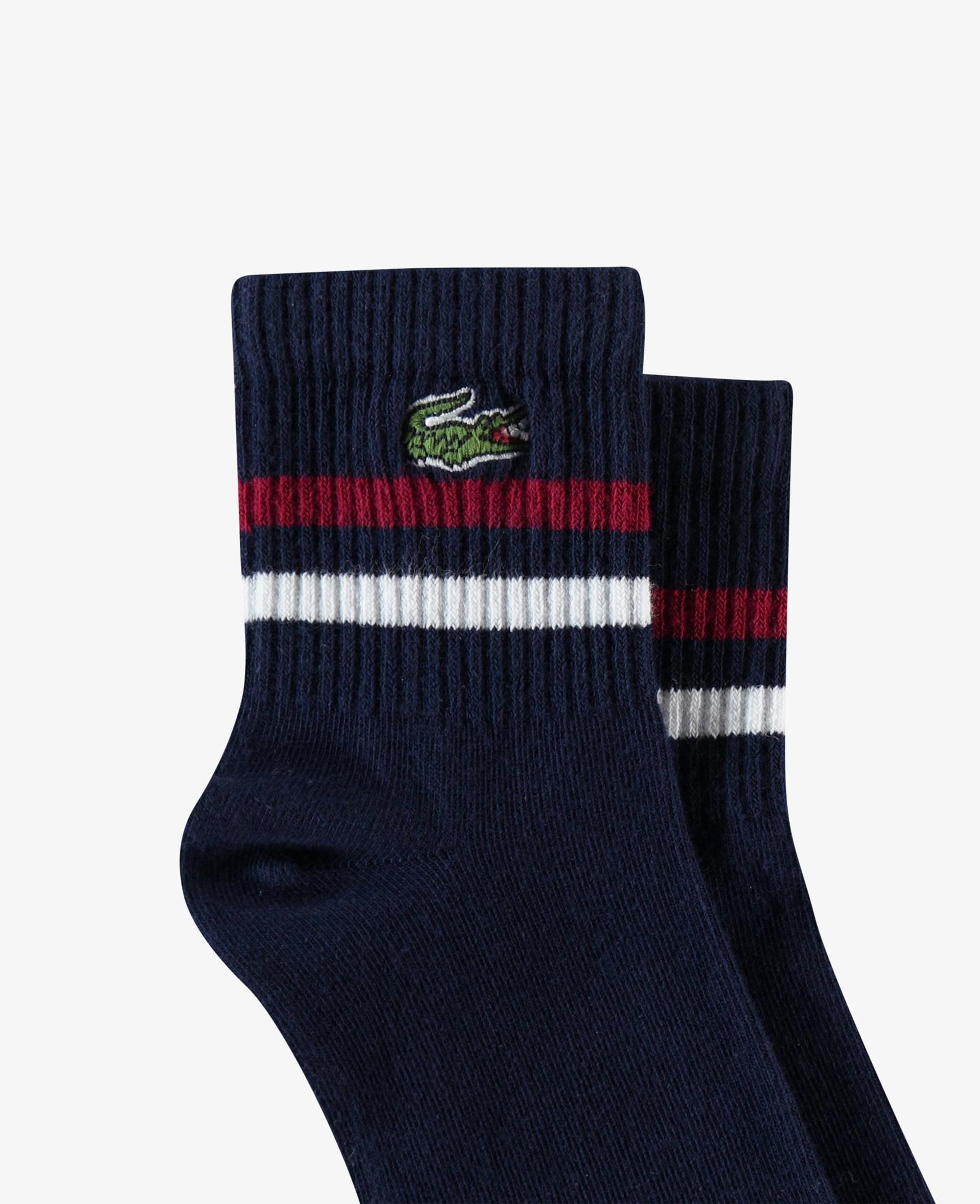 Lacoste Erkek Çizgili Lacivert Çorap