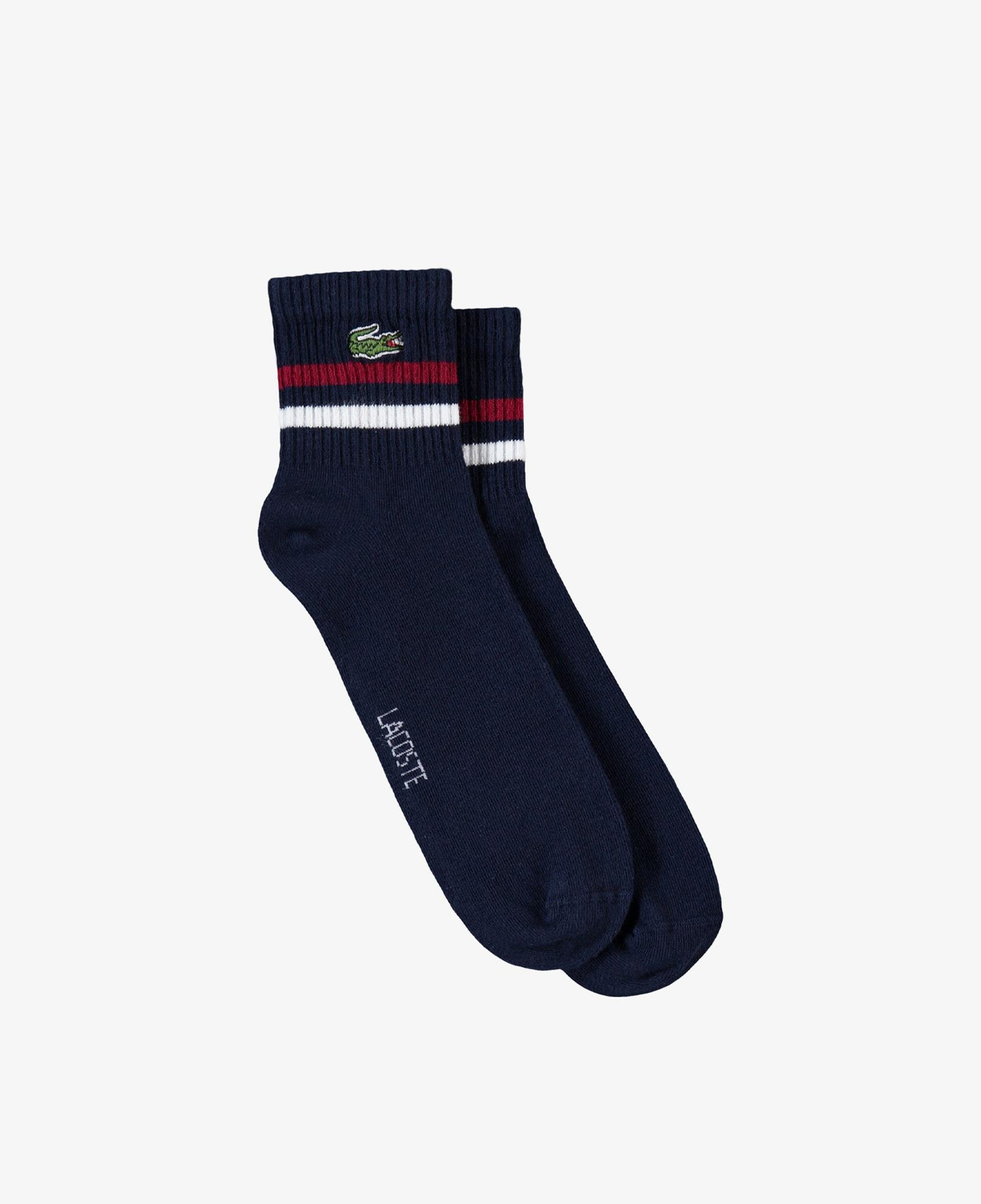 Lacoste Erkek Çizgili Lacivert Çorap