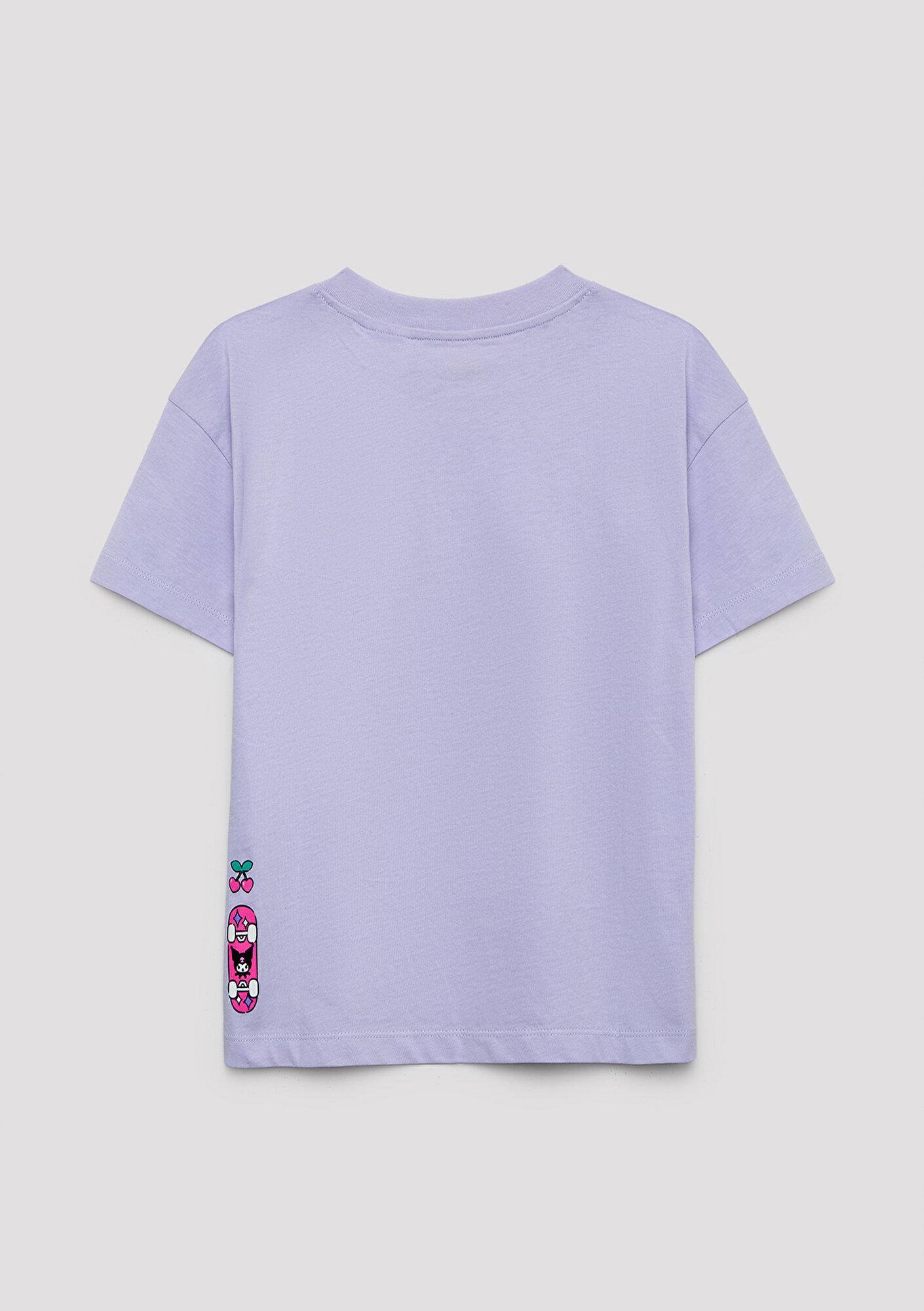 Mavi Kuromi Baskılı Mor Tişört Loose Fit / Bol Rahat Kesim 7610457-70523