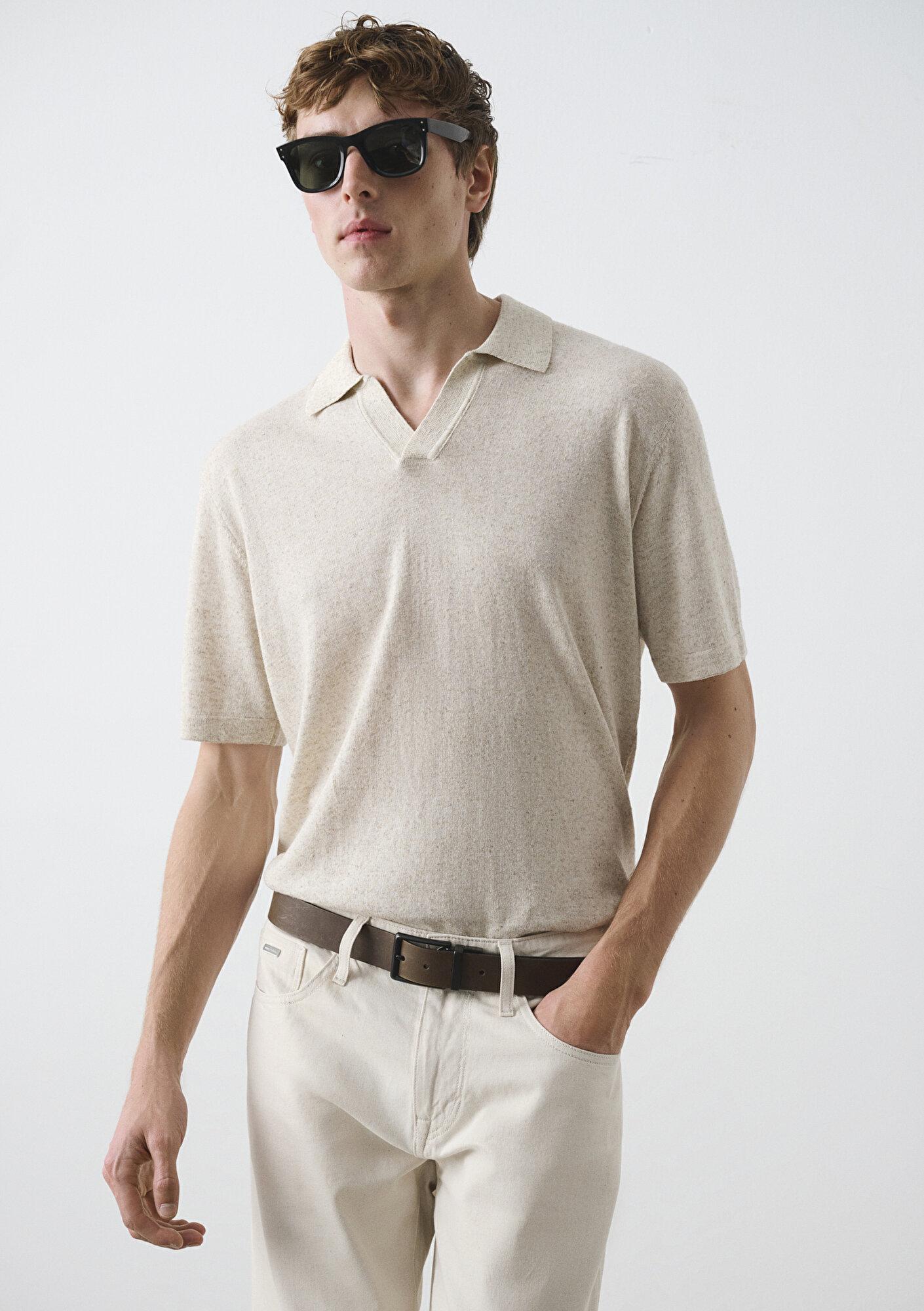 Mavi Bej Polo Triko 0710410-70144