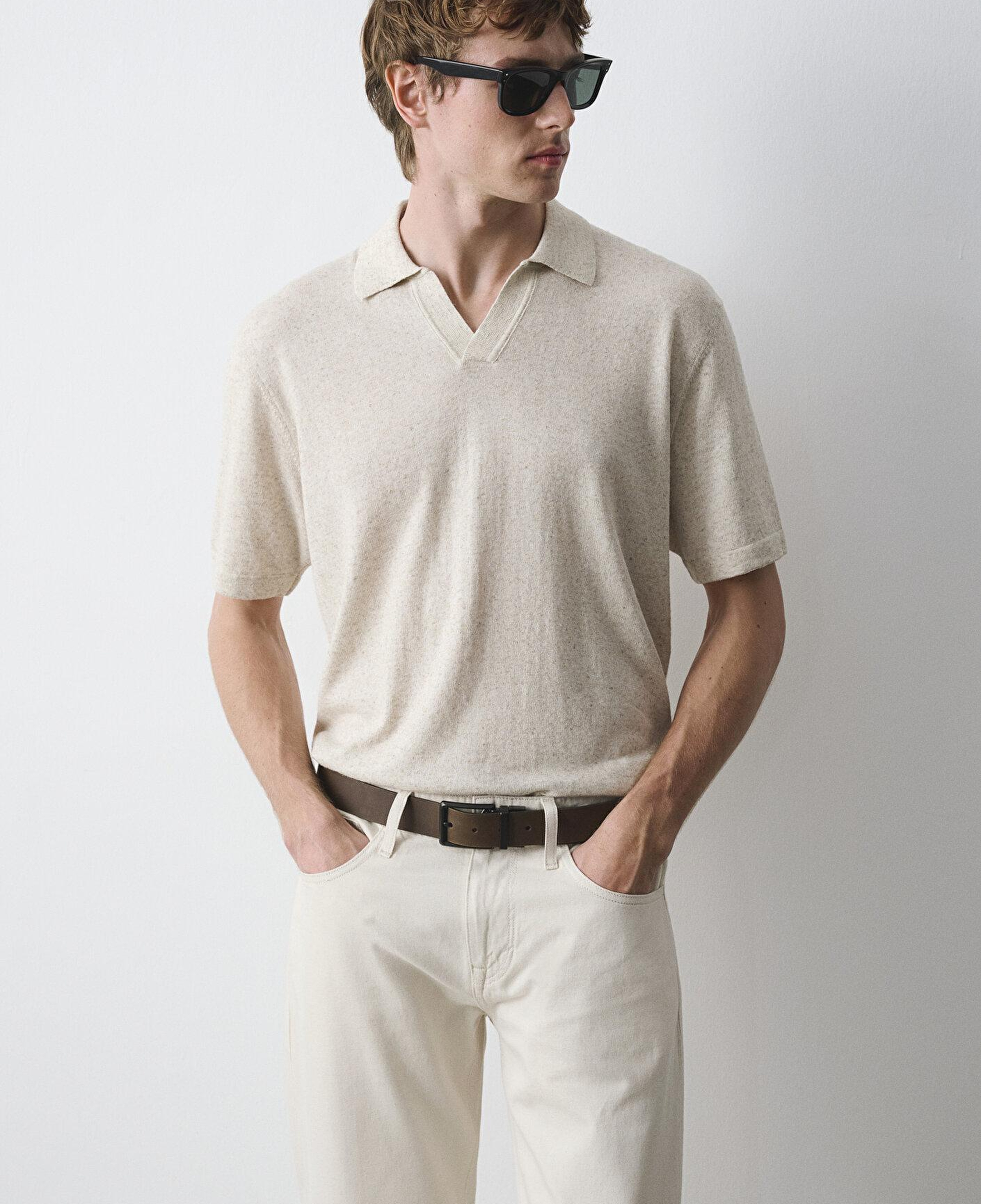 Mavi Bej Polo Triko 0710410-70144