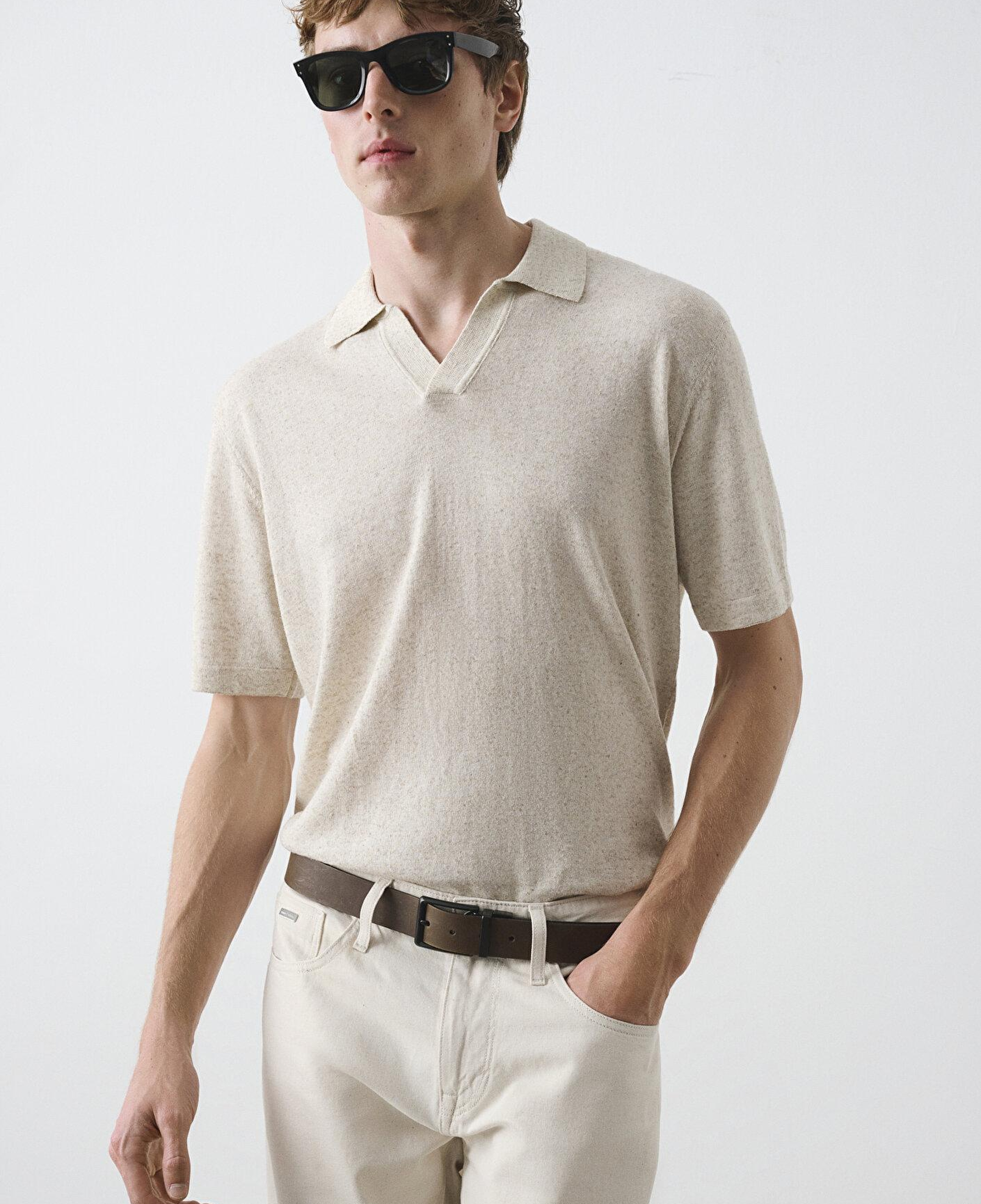 Mavi Bej Polo Triko 0710410-70144