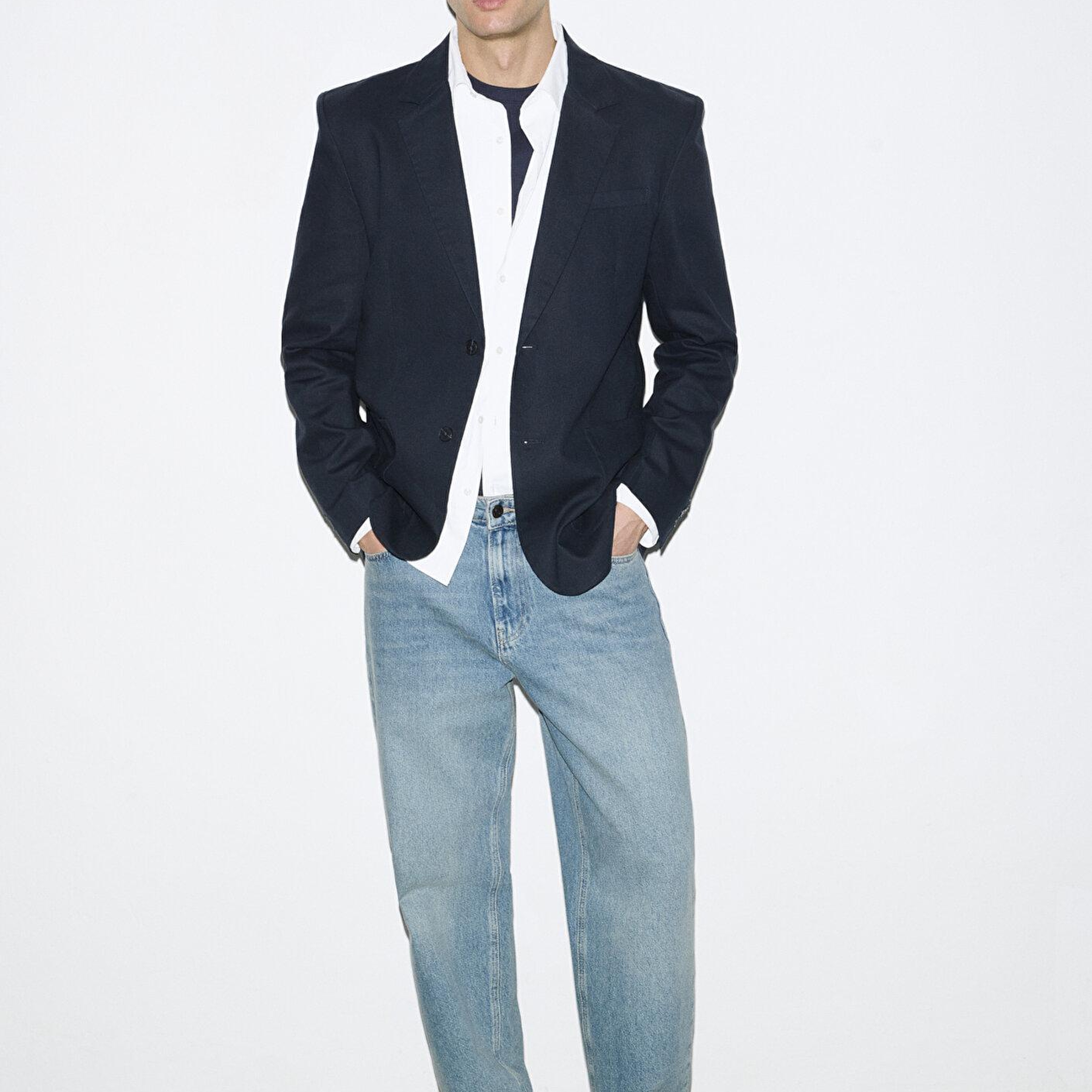 Mavi Keten Karışımlı Lacivert Blazer 0110828-86623