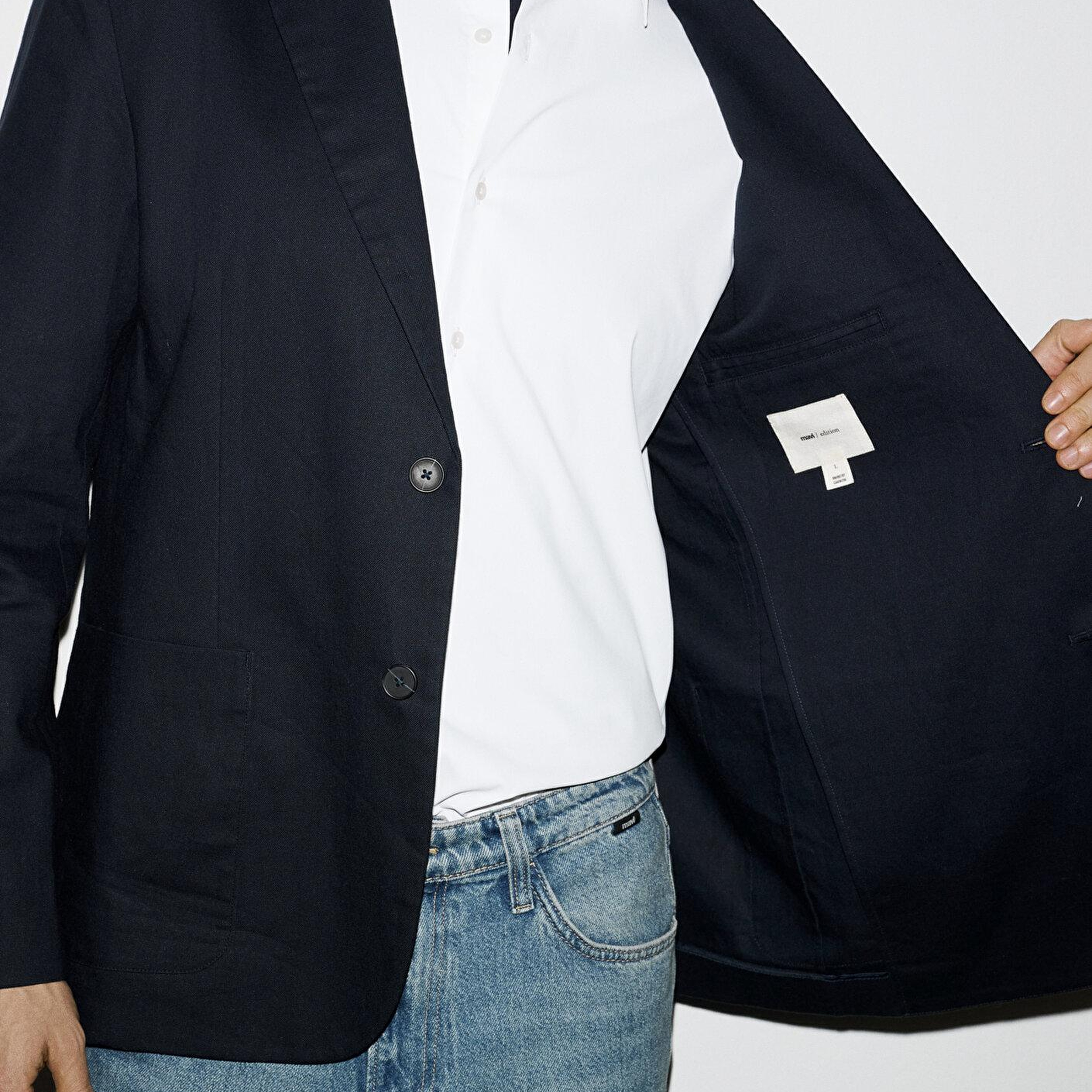 Mavi Keten Karışımlı Lacivert Blazer 0110828-86623