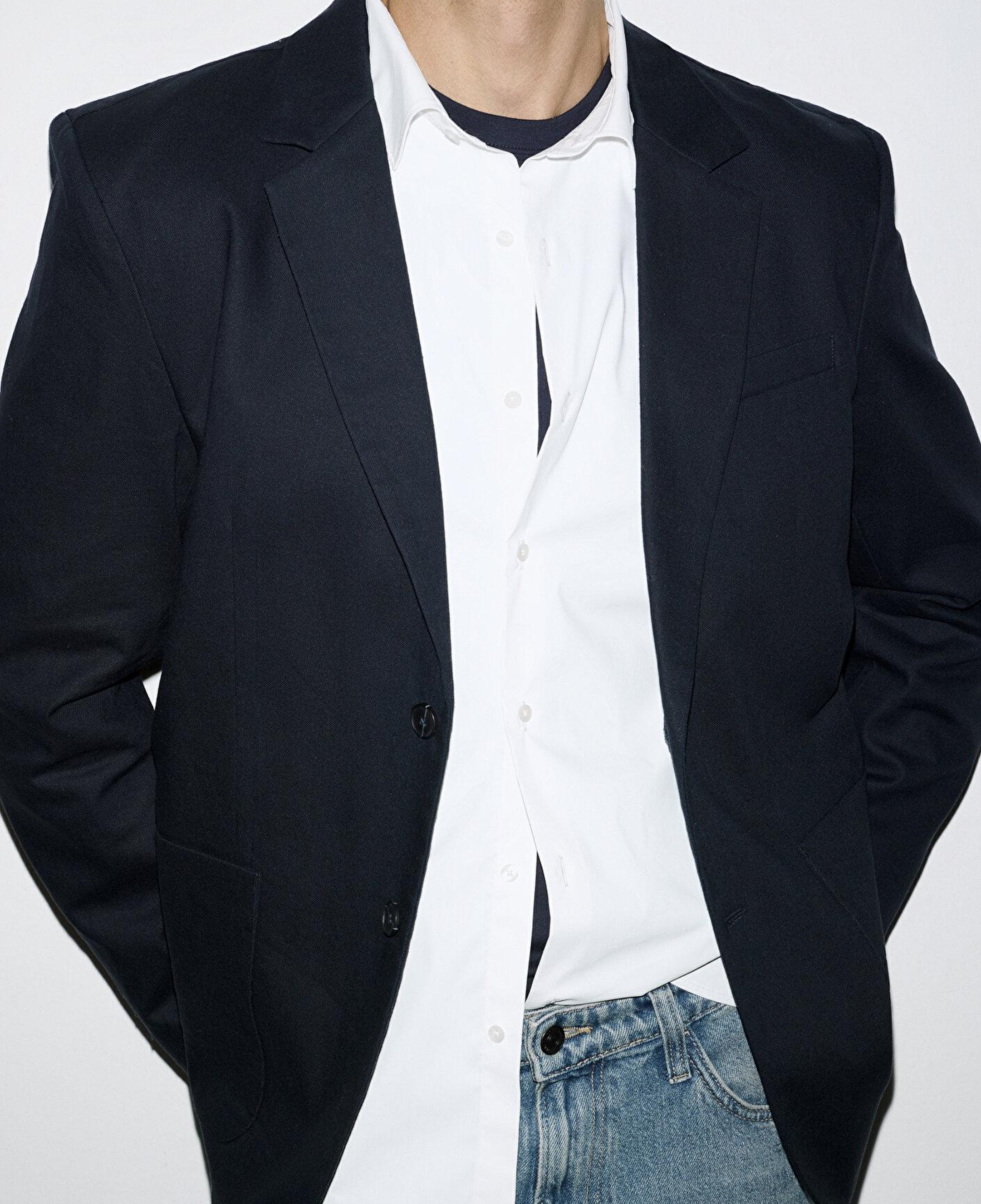 Mavi Keten Karışımlı Lacivert Blazer 0110828-86623