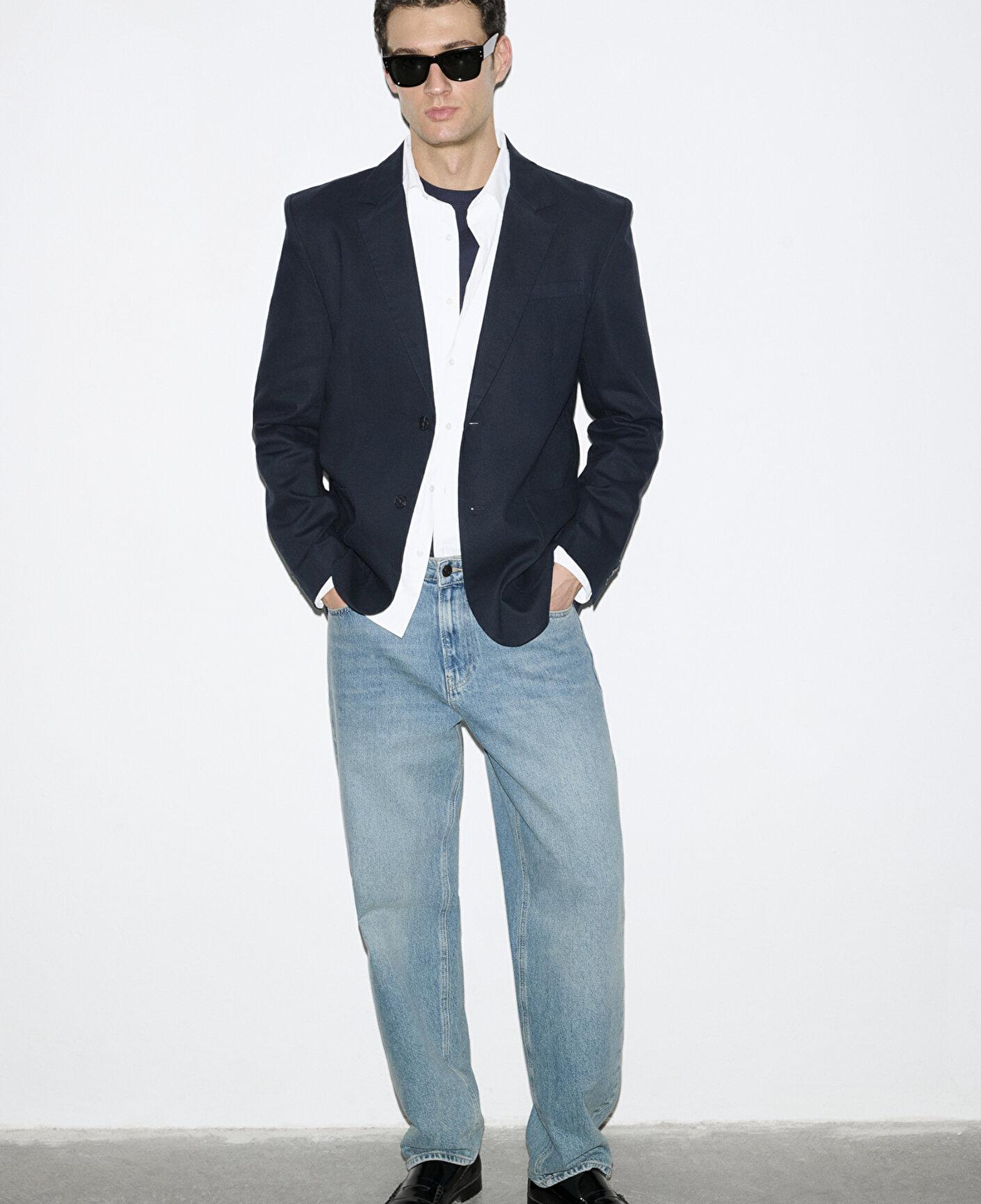 Mavi Keten Karışımlı Lacivert Blazer 0110828-86623