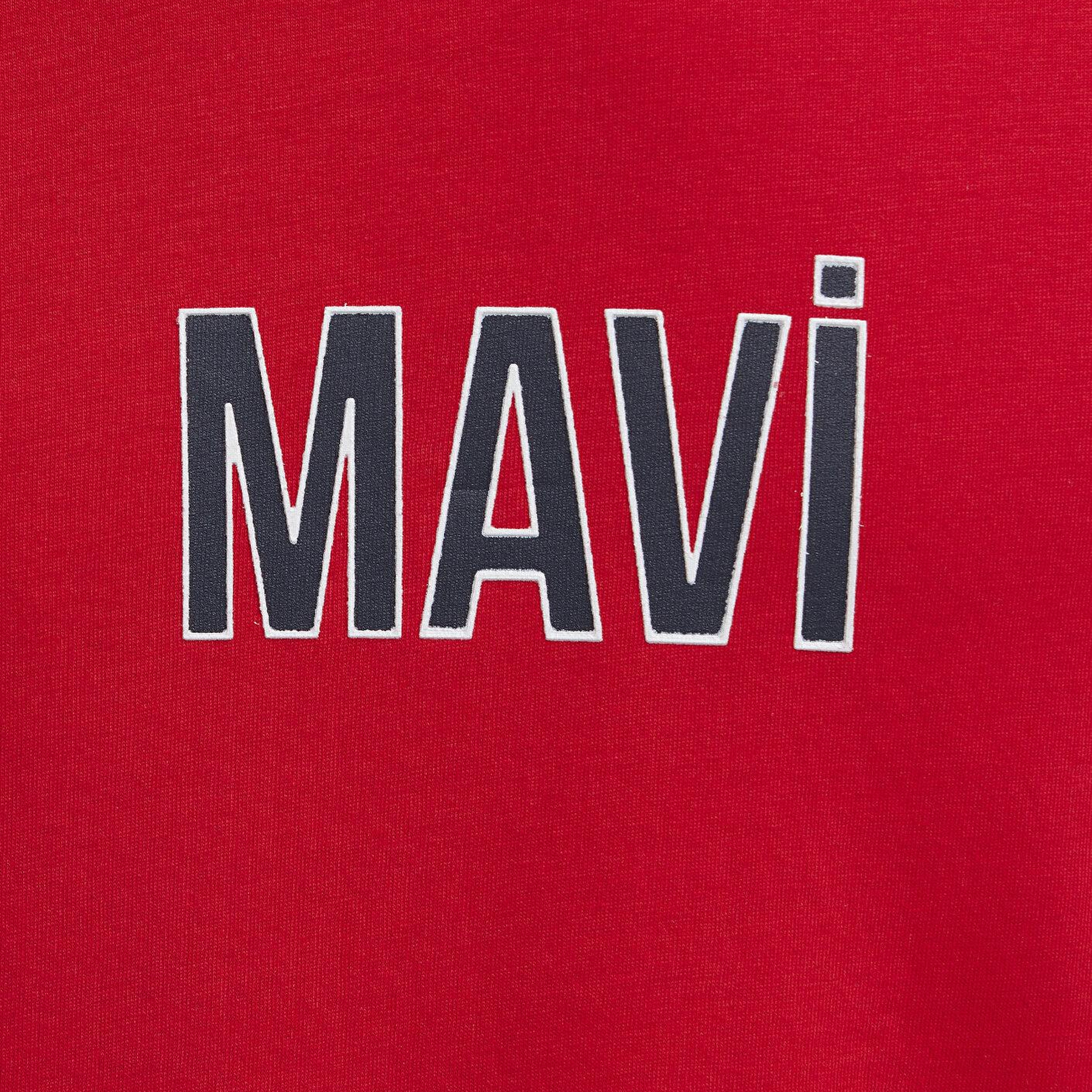 Mavi Mavi Logo Baskılı Kırmızı Tişört Regular Fit / Normal Kesim 0613186-70467