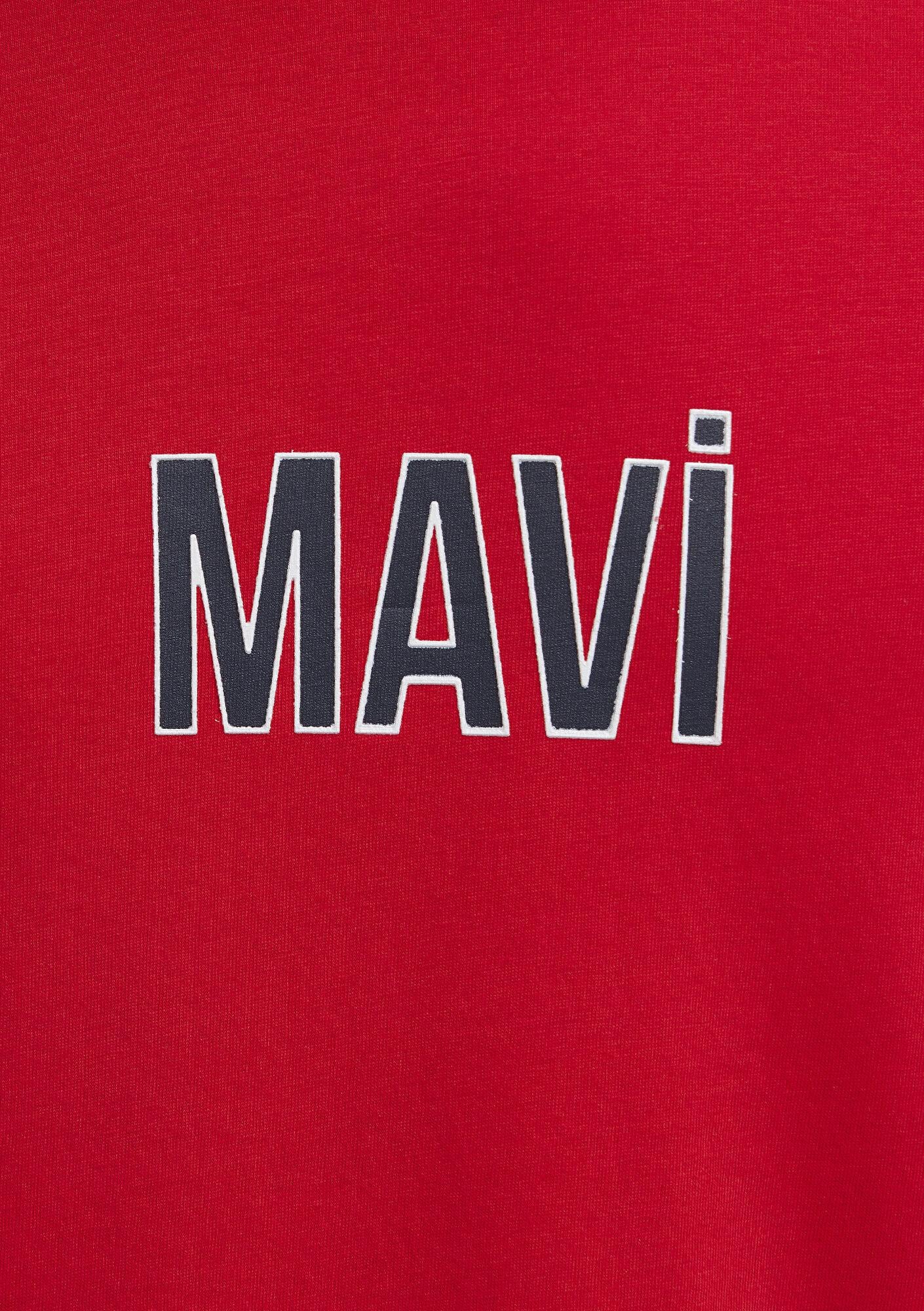 Mavi Mavi Logo Baskılı Kırmızı Tişört Regular Fit / Normal Kesim 0613186-70467