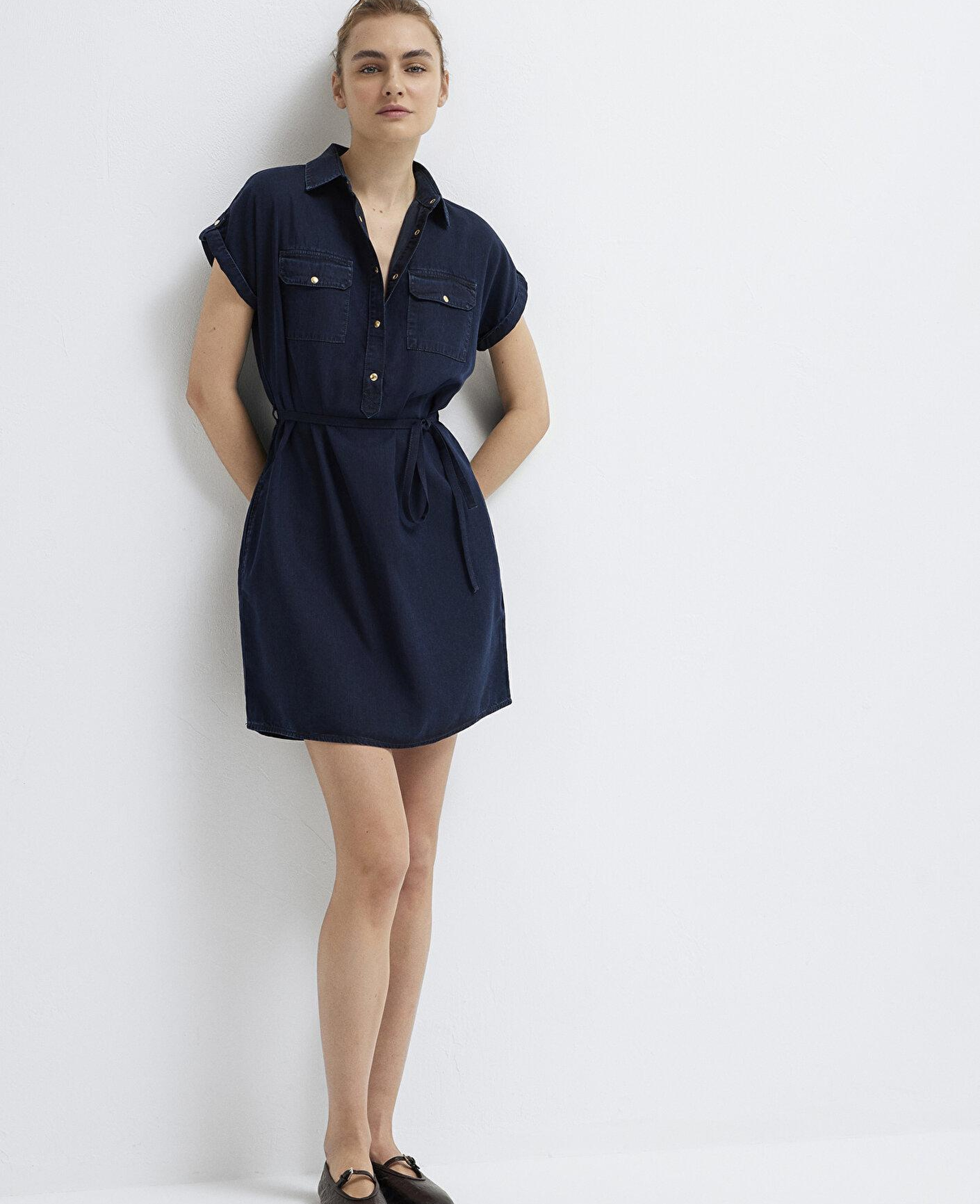 Mavi Barbara Gold Klasik Rinse Jean Elbise 130548-A3894